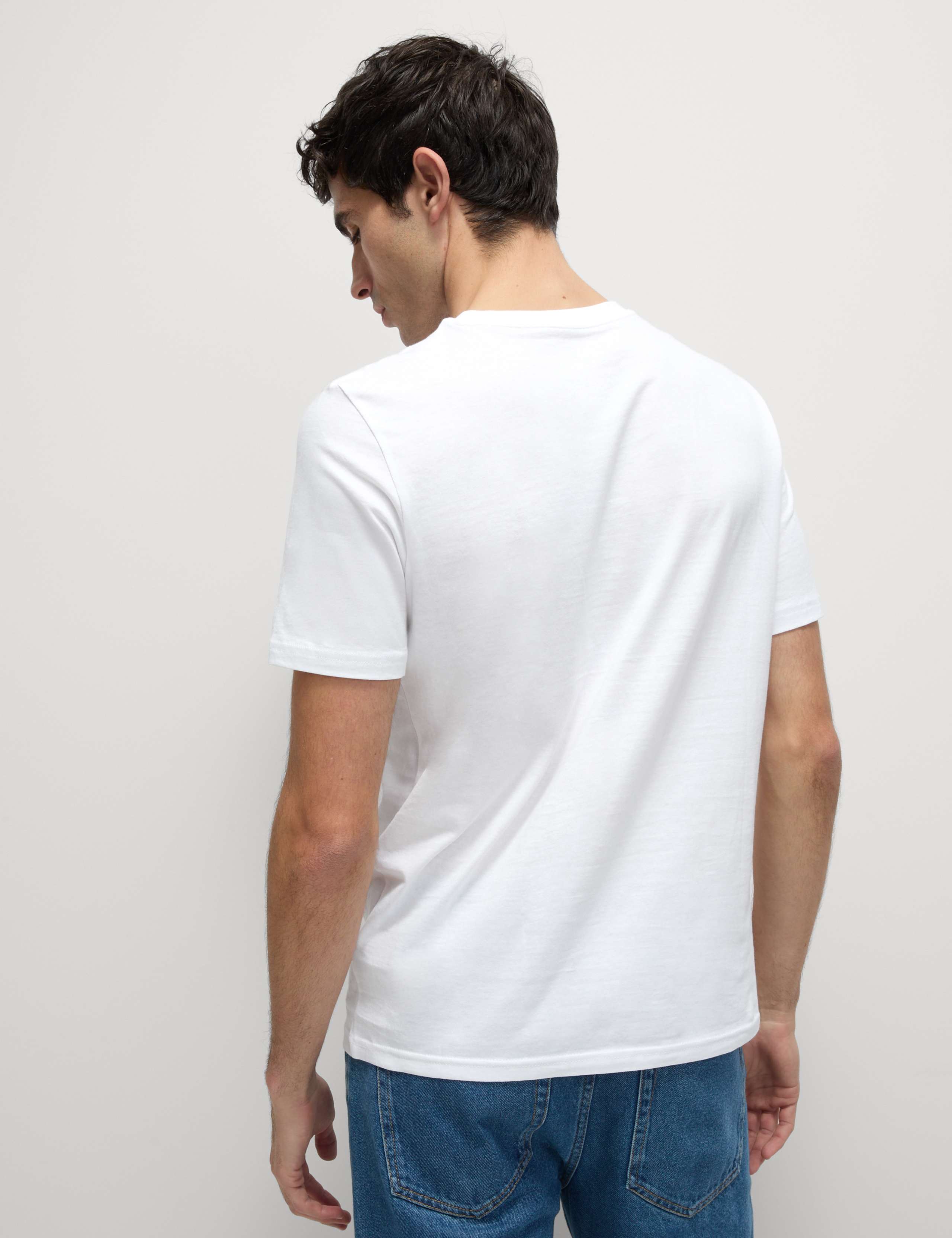 5pk Pure Cotton Crew Neck T-Shirts 3 of 5