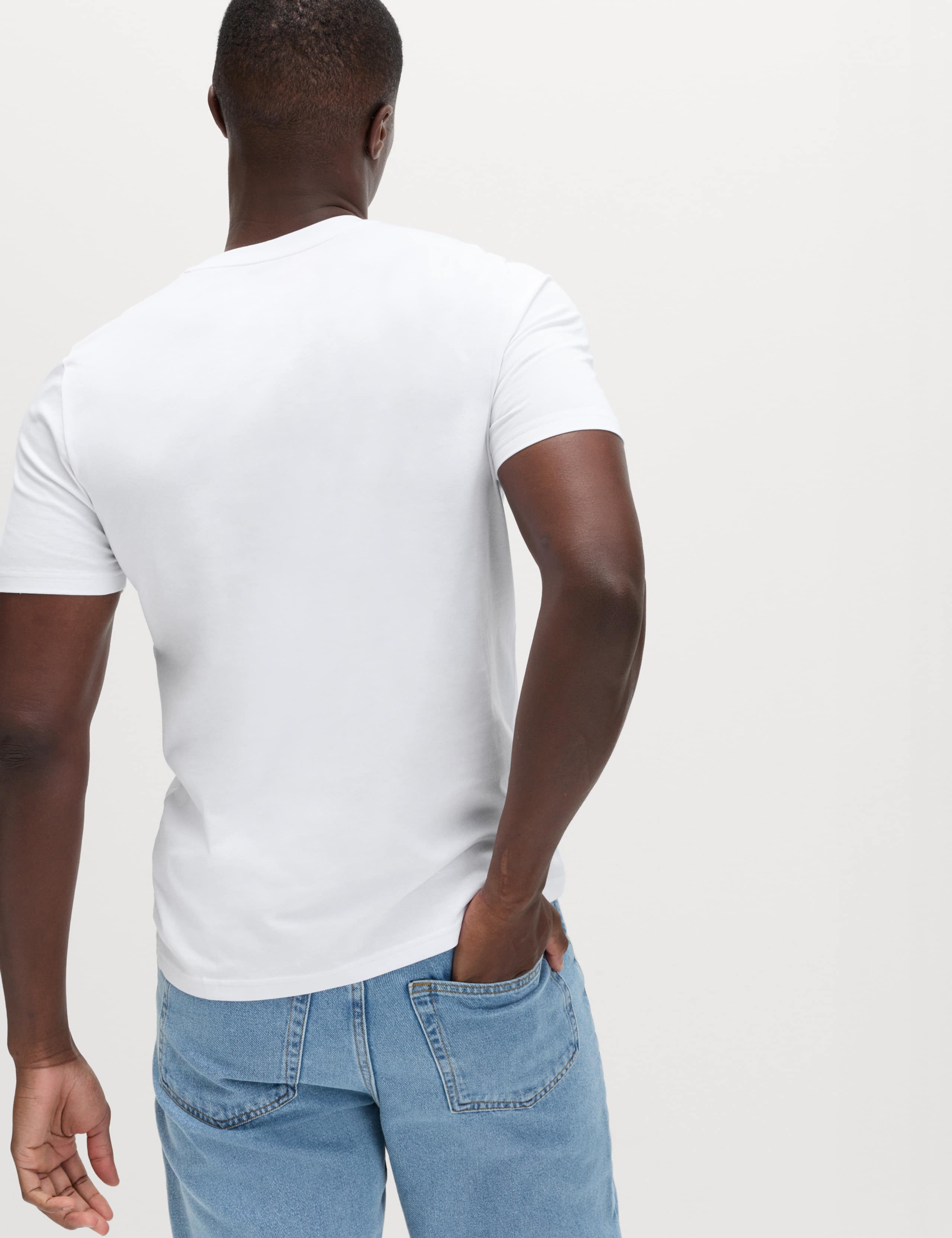 5 Pack Pure Cotton Crew Neck T-Shirts 4 of 5