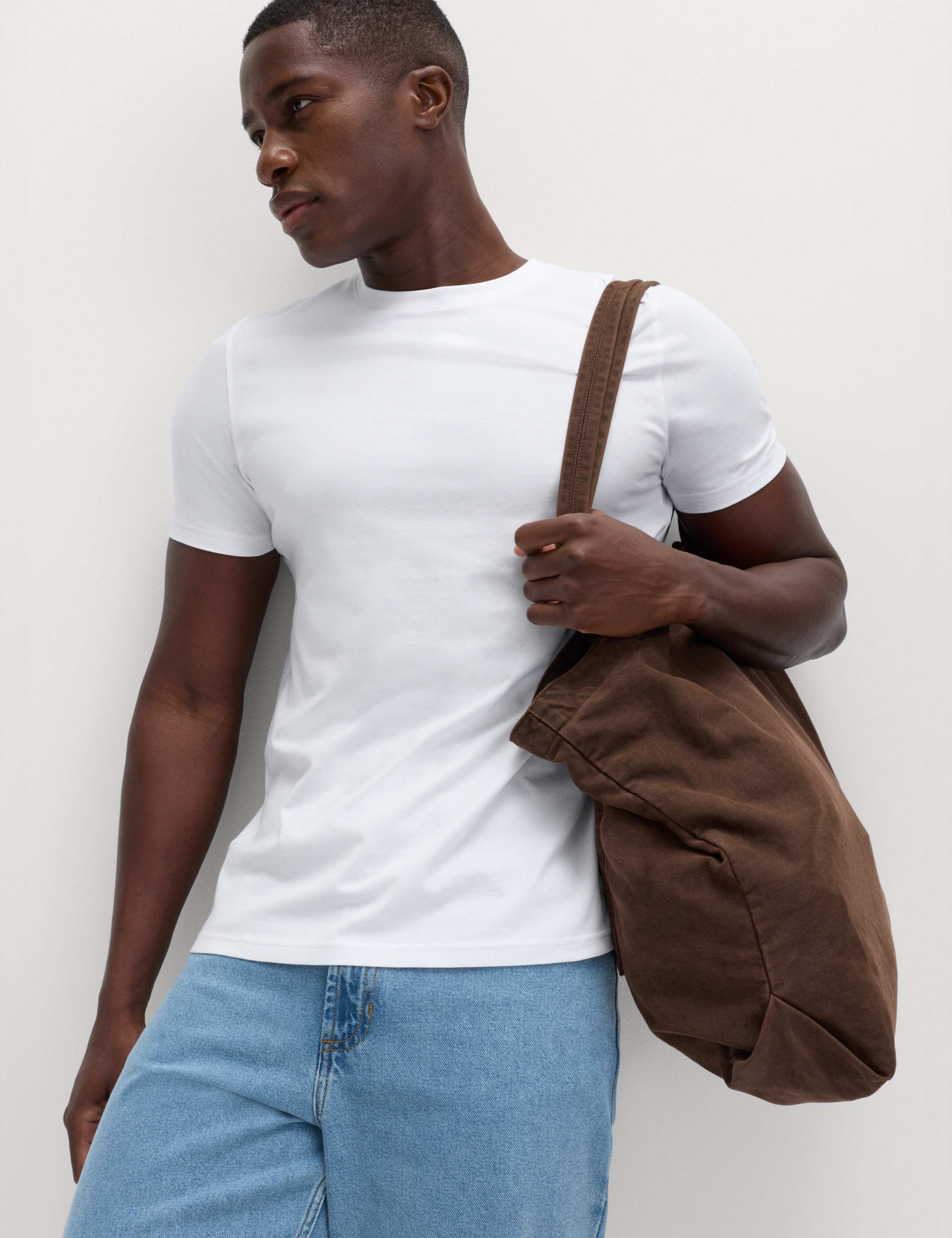 5 Pack Pure Cotton Crew Neck T-Shirts 5 of 5