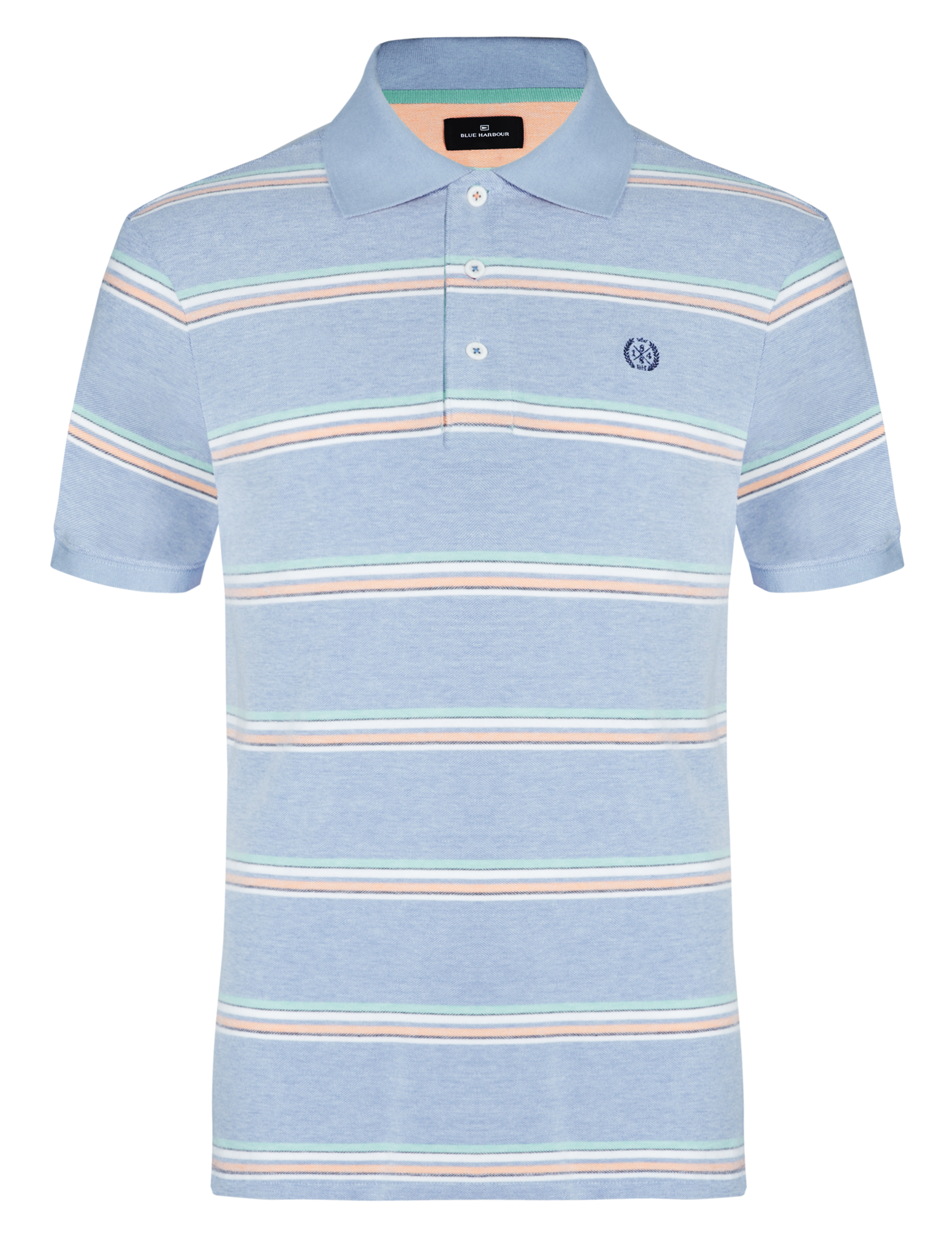 Slim Fit Pure Cotton Striped Polo Shirt 2 of 3