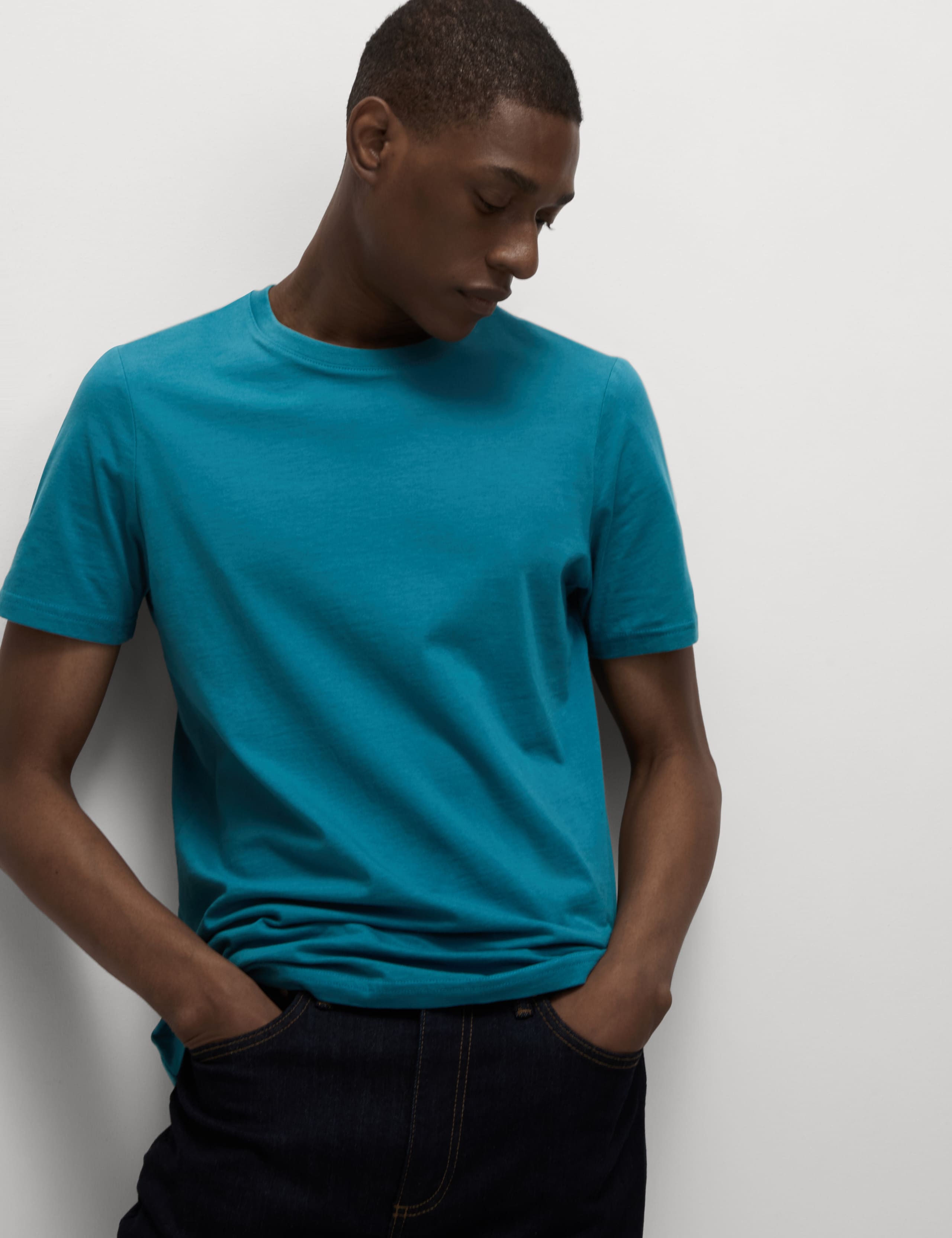 7 Pack Pure Cotton Crew Neck T-Shirts 2 of 5