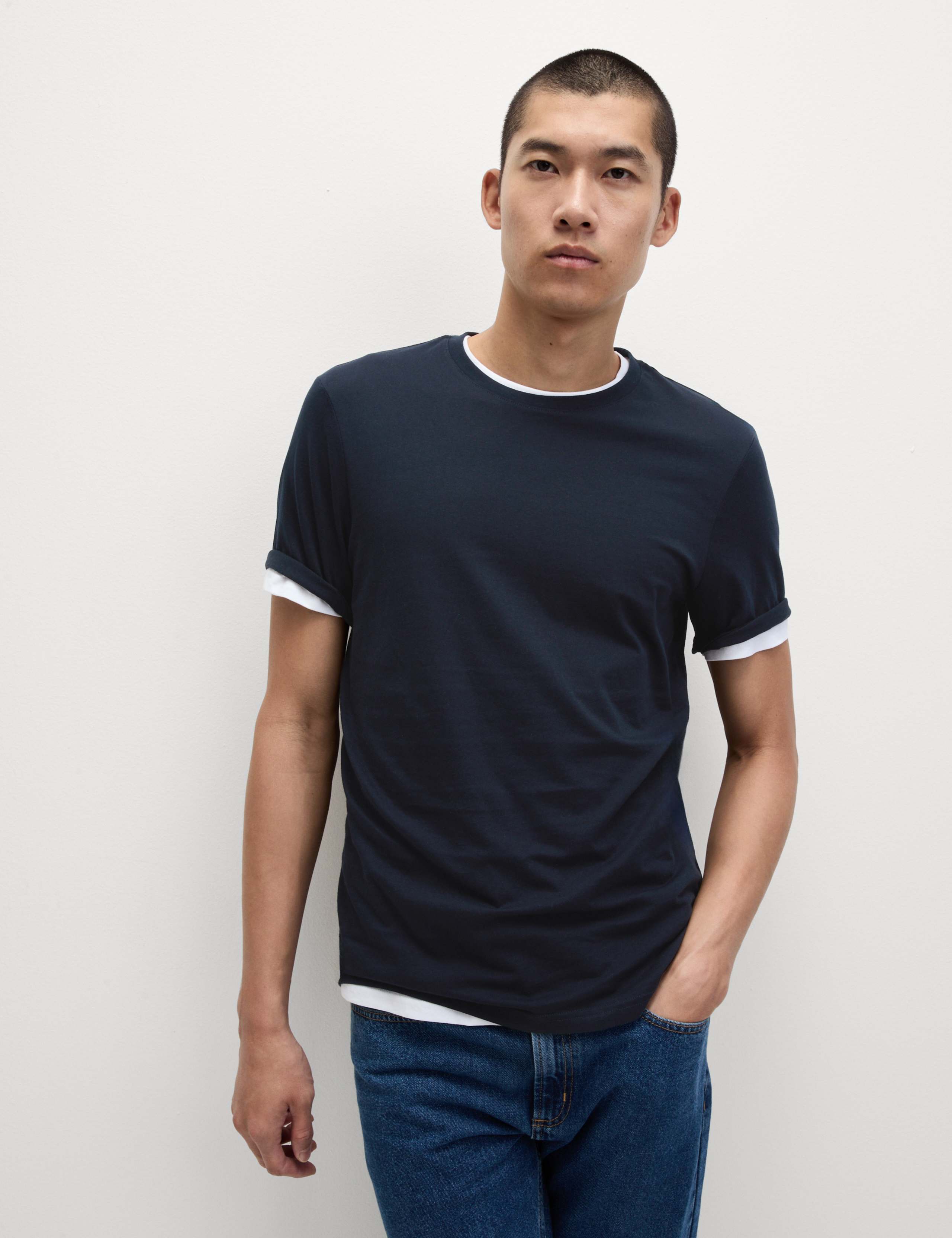 7 Pack Pure Cotton Crew Neck T-Shirts 4 of 5