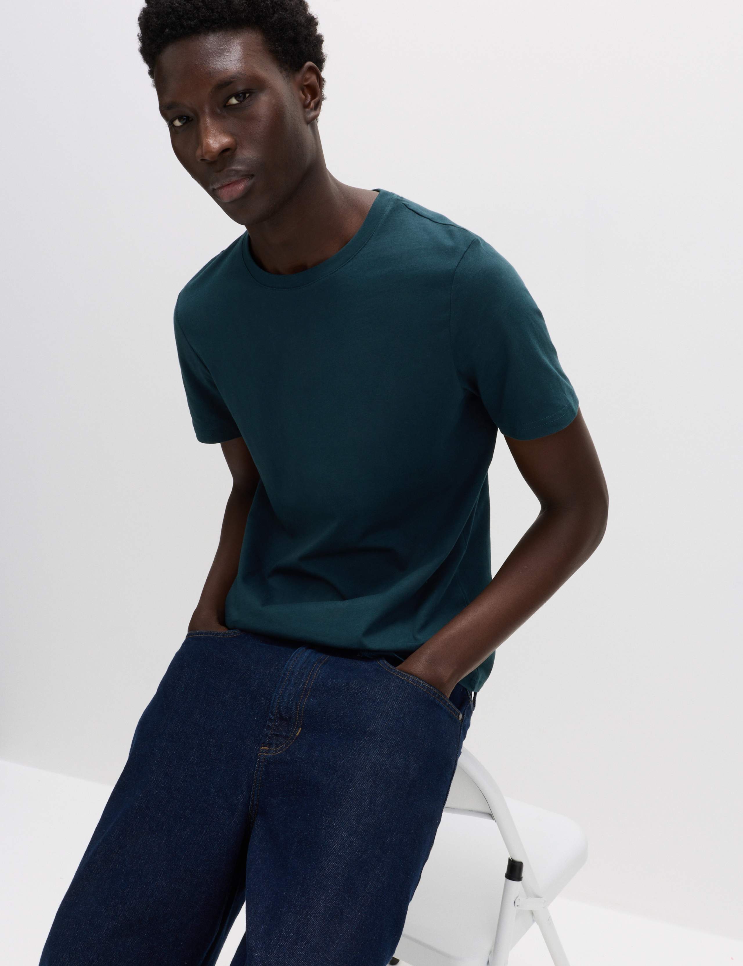 7 Pack Pure Cotton Crew Neck T-Shirts 5 of 5