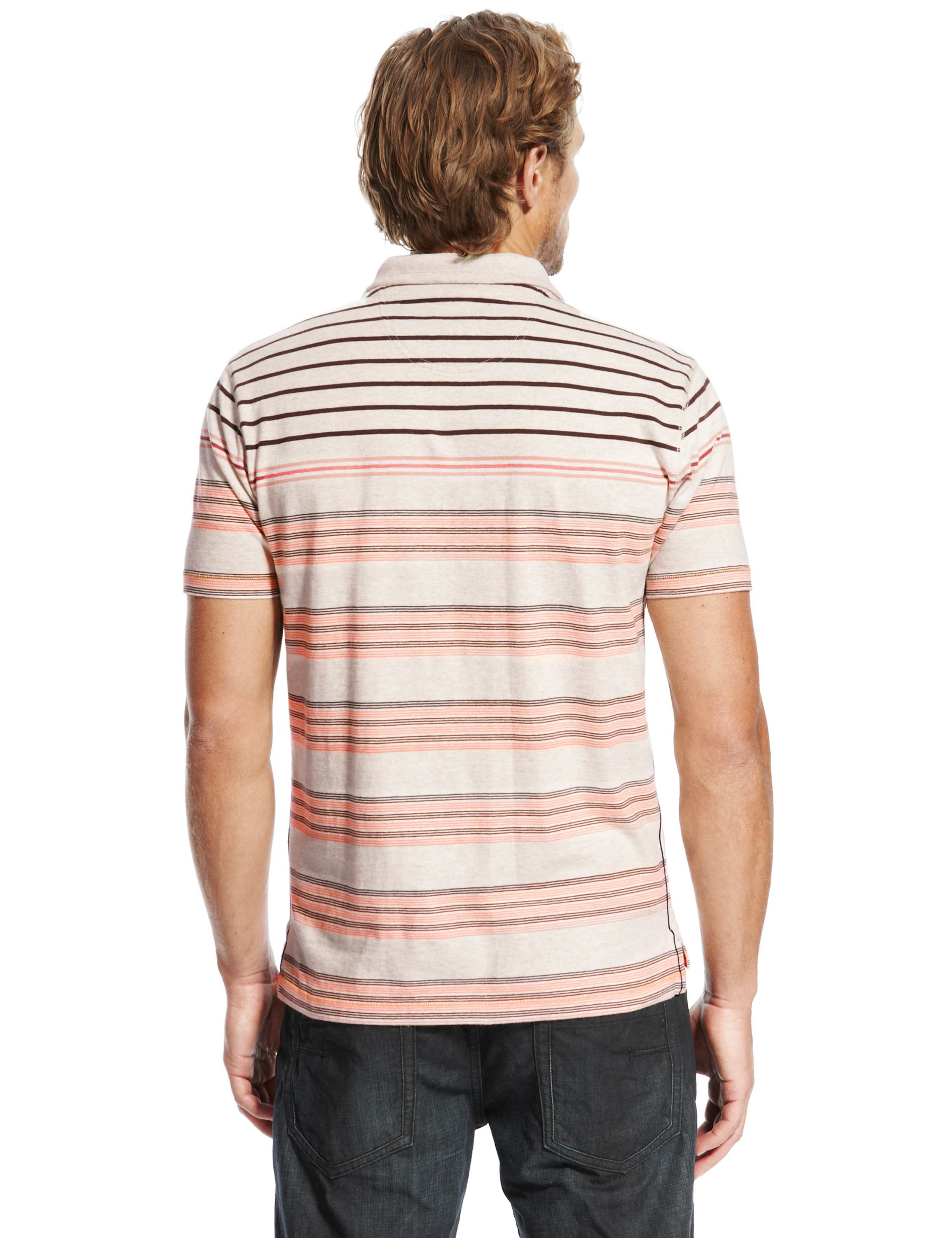 Pure Cotton Striped Polo Shirt 4 of 5