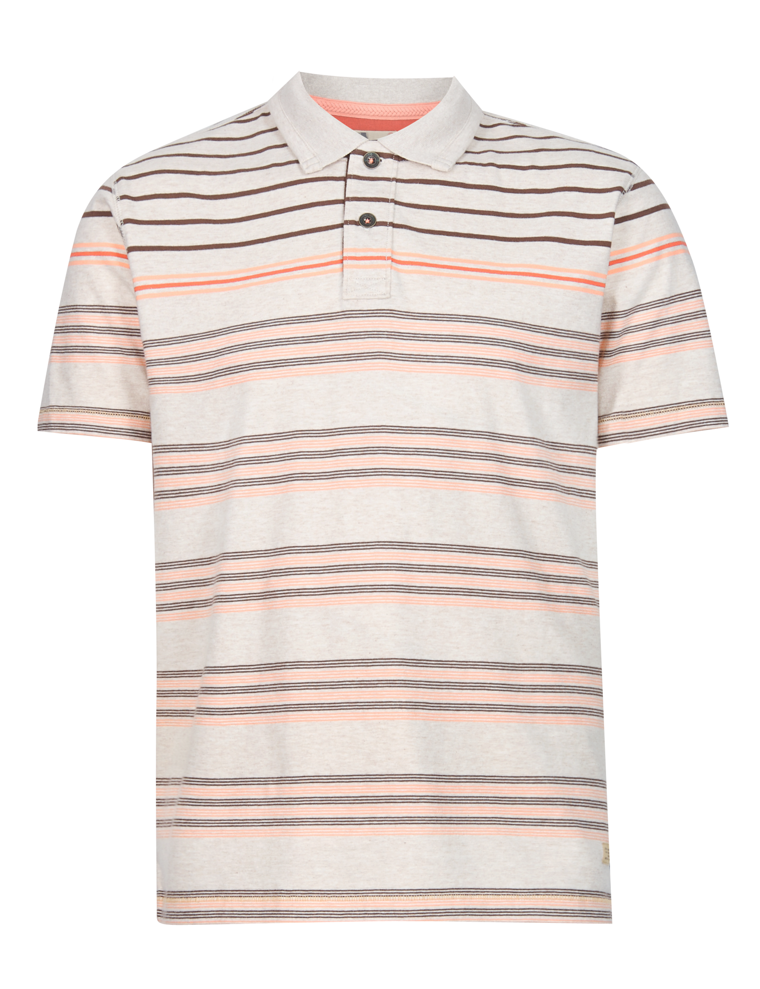 Pure Cotton Striped Polo Shirt 2 of 5