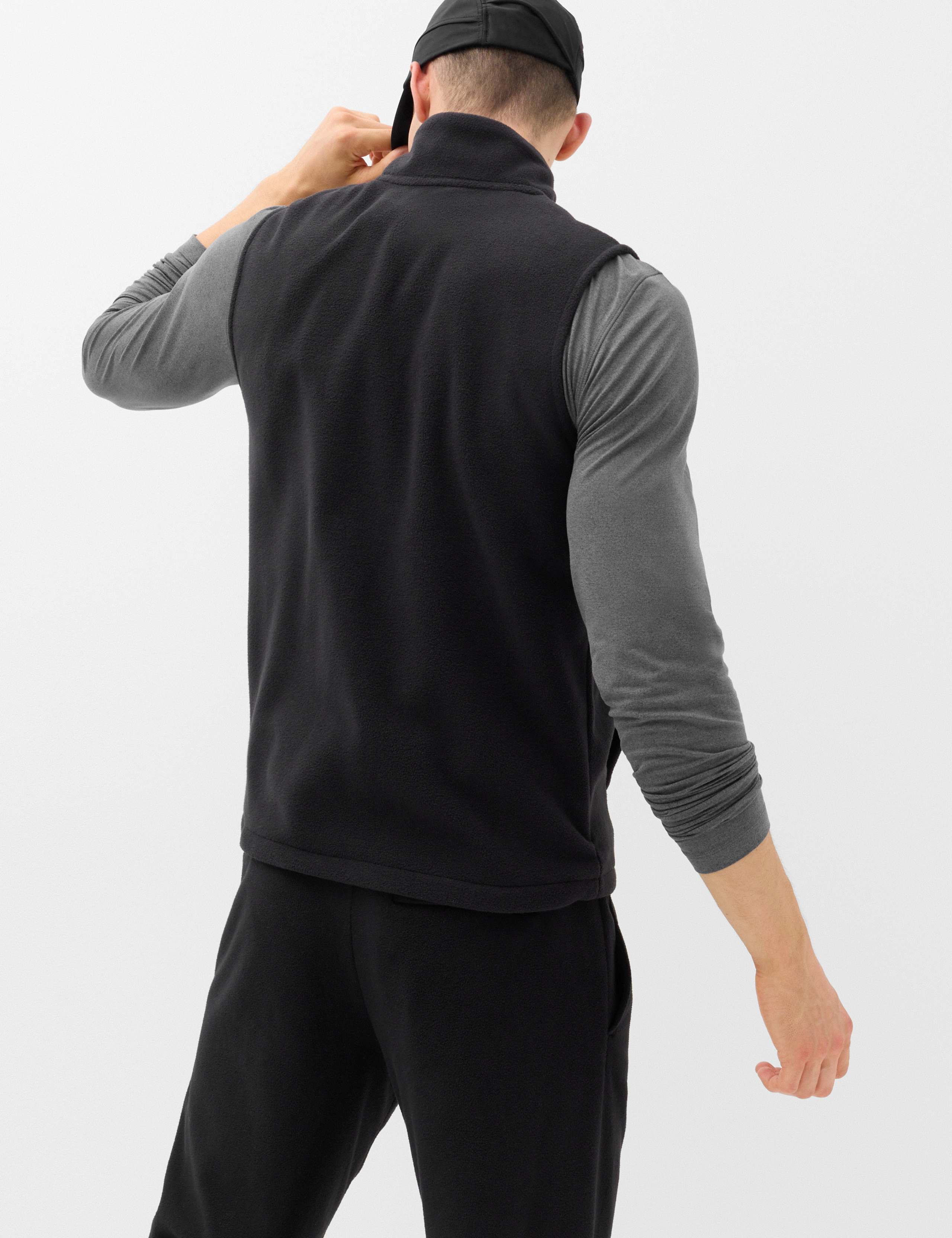 Micro Fleece Zip Up Funnel Neck Gilet 5 of 7