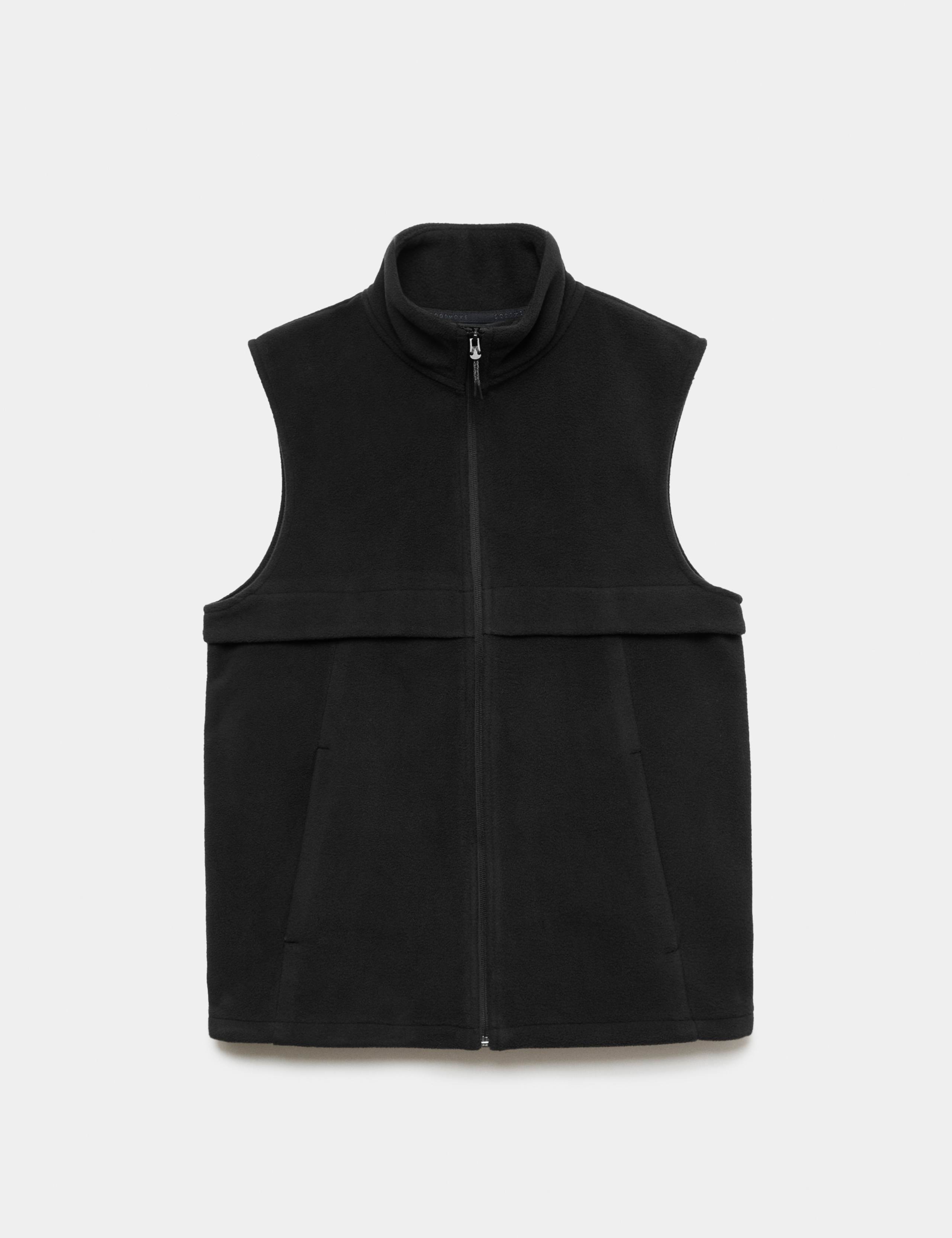 Micro Fleece Zip Up Funnel Neck Gilet 2 of 7