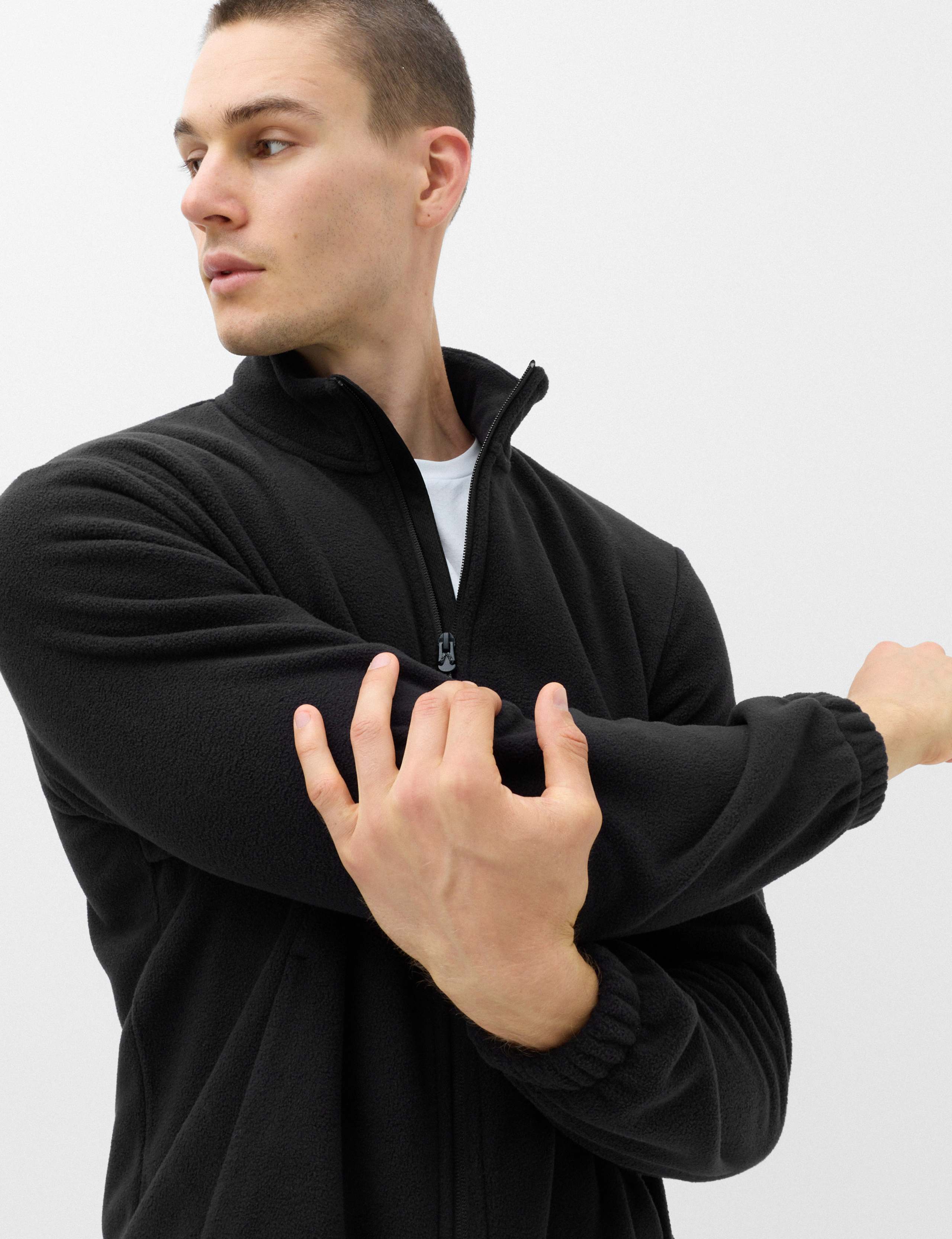 Funnel Neck Long Sleeve Micro Fleece 3 of 7