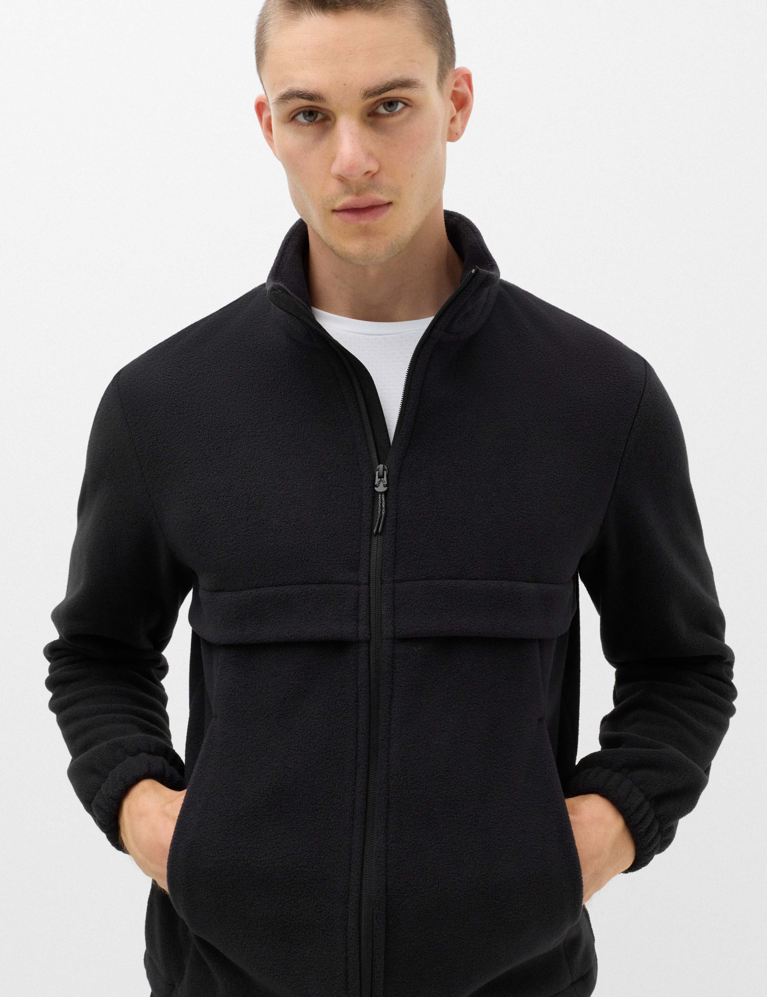 Funnel Neck Long Sleeve Micro Fleece 4 of 7