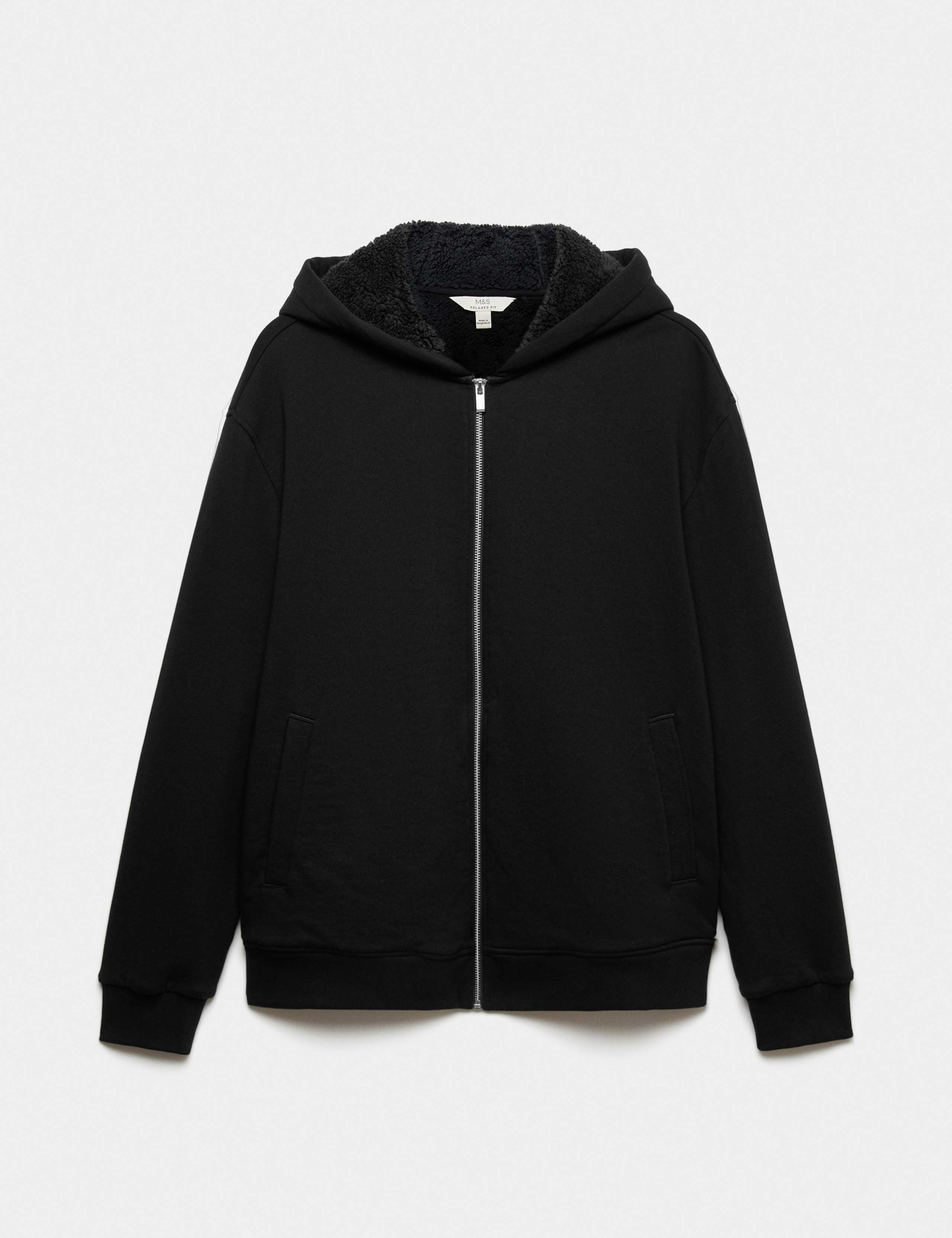 Fleece Lined Long Sleeve Zip Up Hoodie 2 of 7