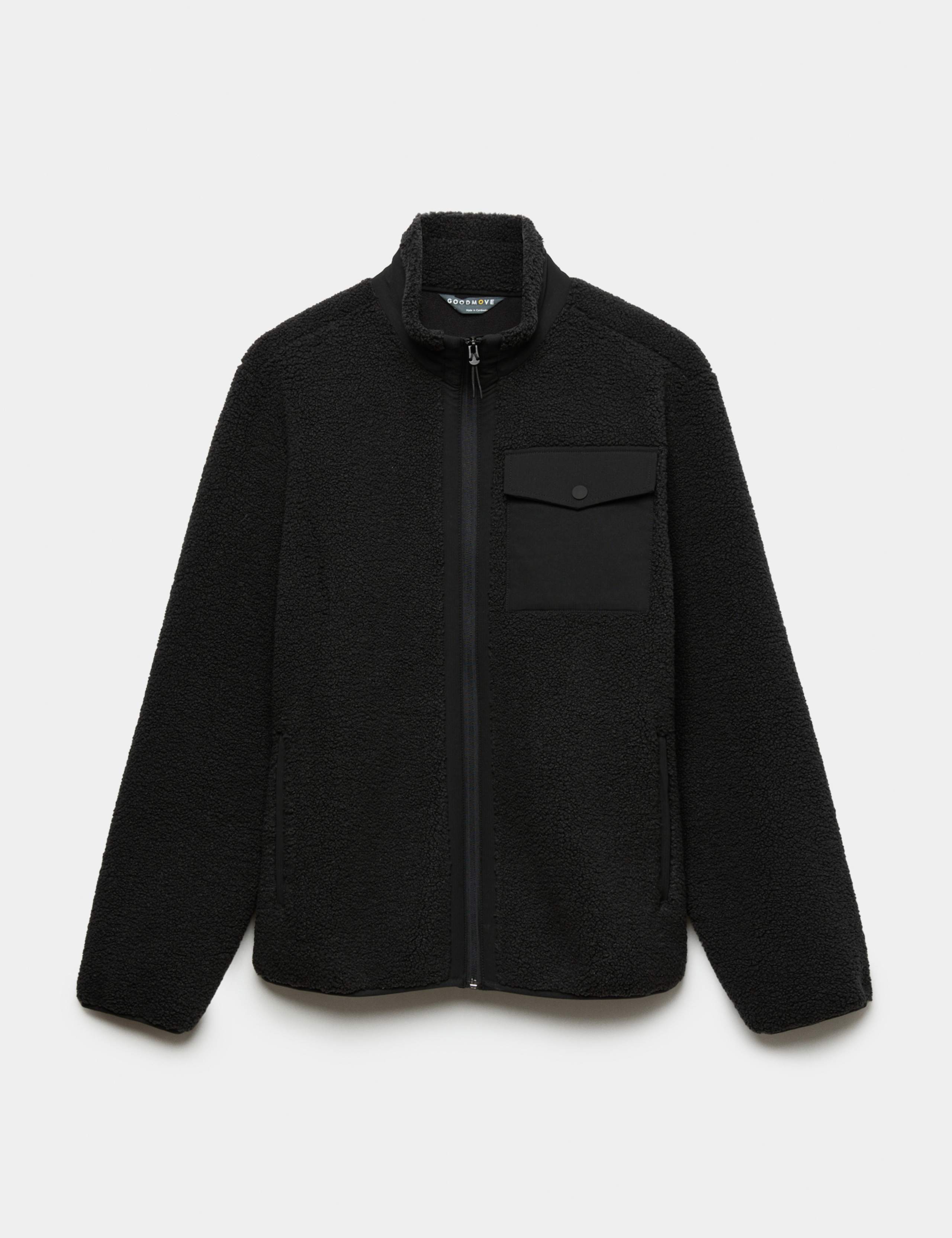 Fleece Windproof Zip Up Funnel Neck Jacket 2 of 6