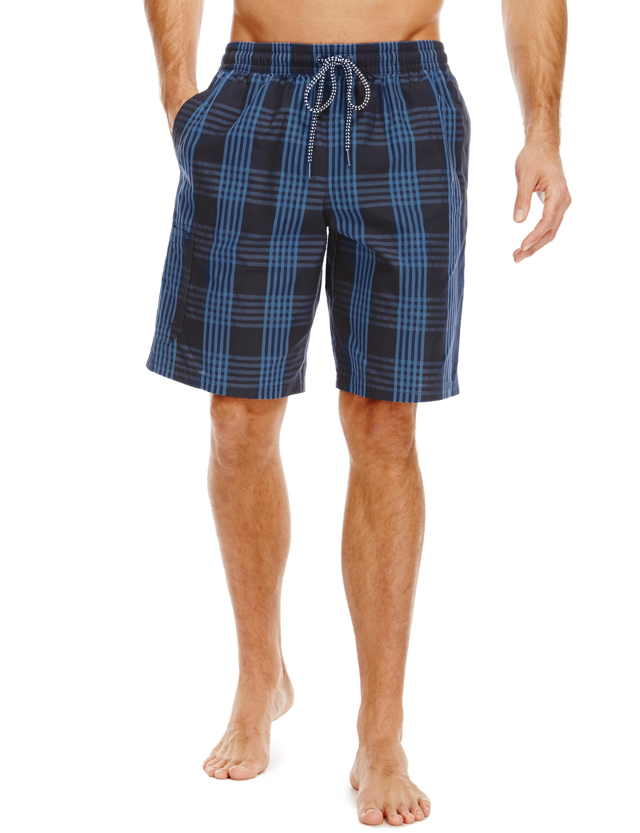 Quick Dry Checked Swim Shorts 1 of 3
