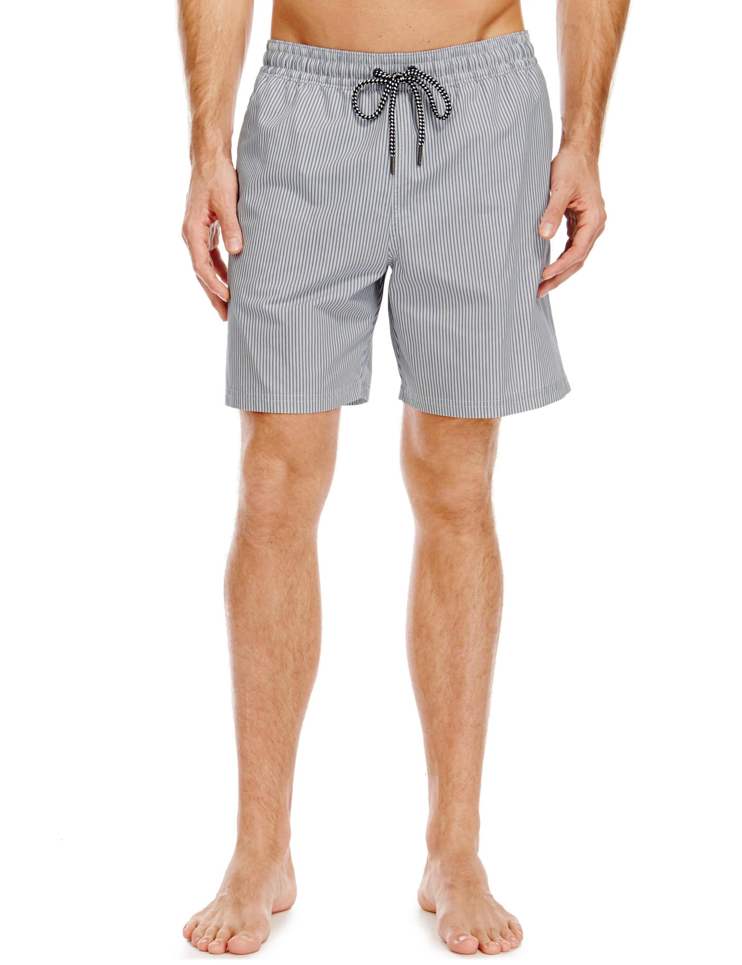 Quick Dry Striped Swim Shorts 1 of 3