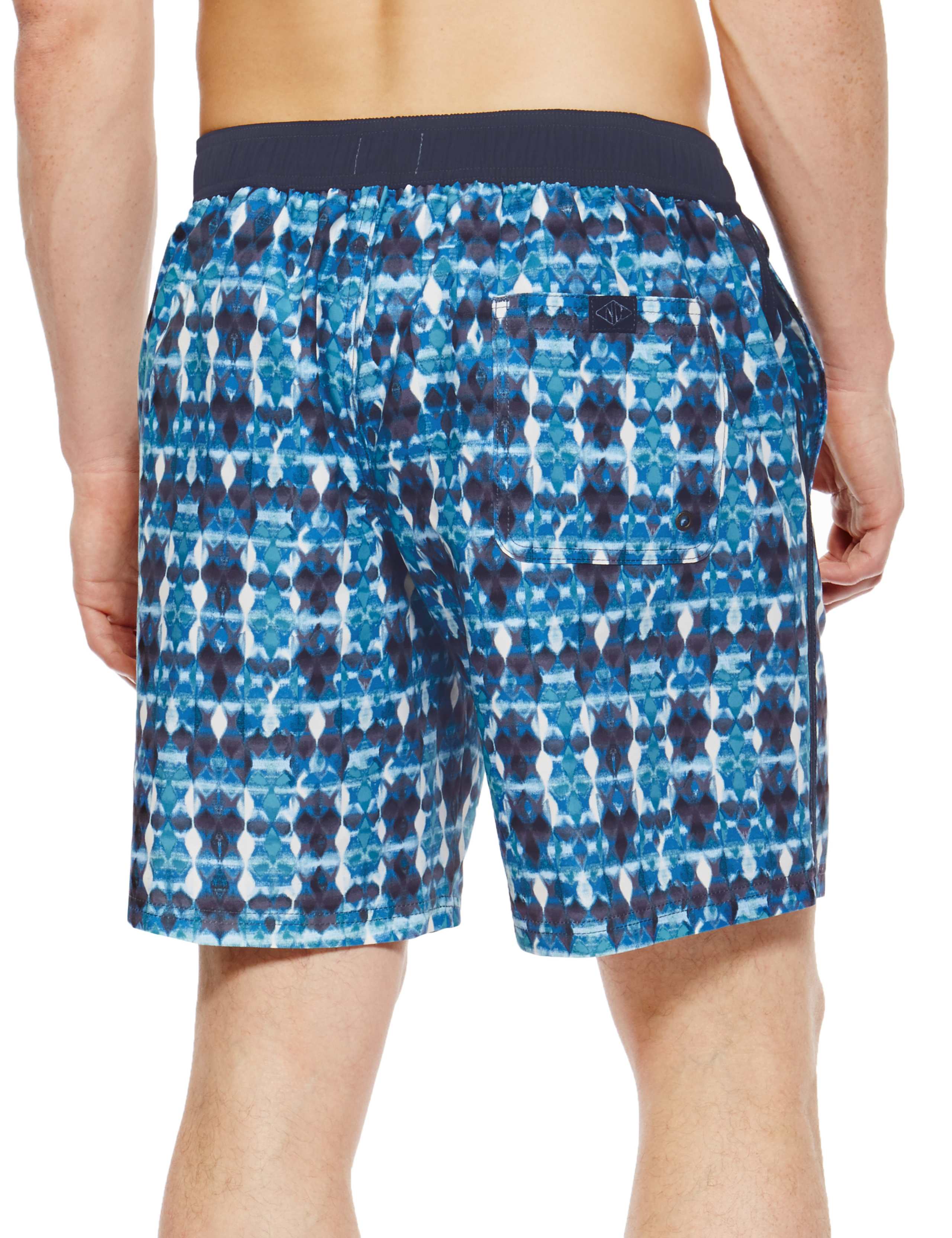 Quick Dry Geometric Print Swim Shorts 3 of 3