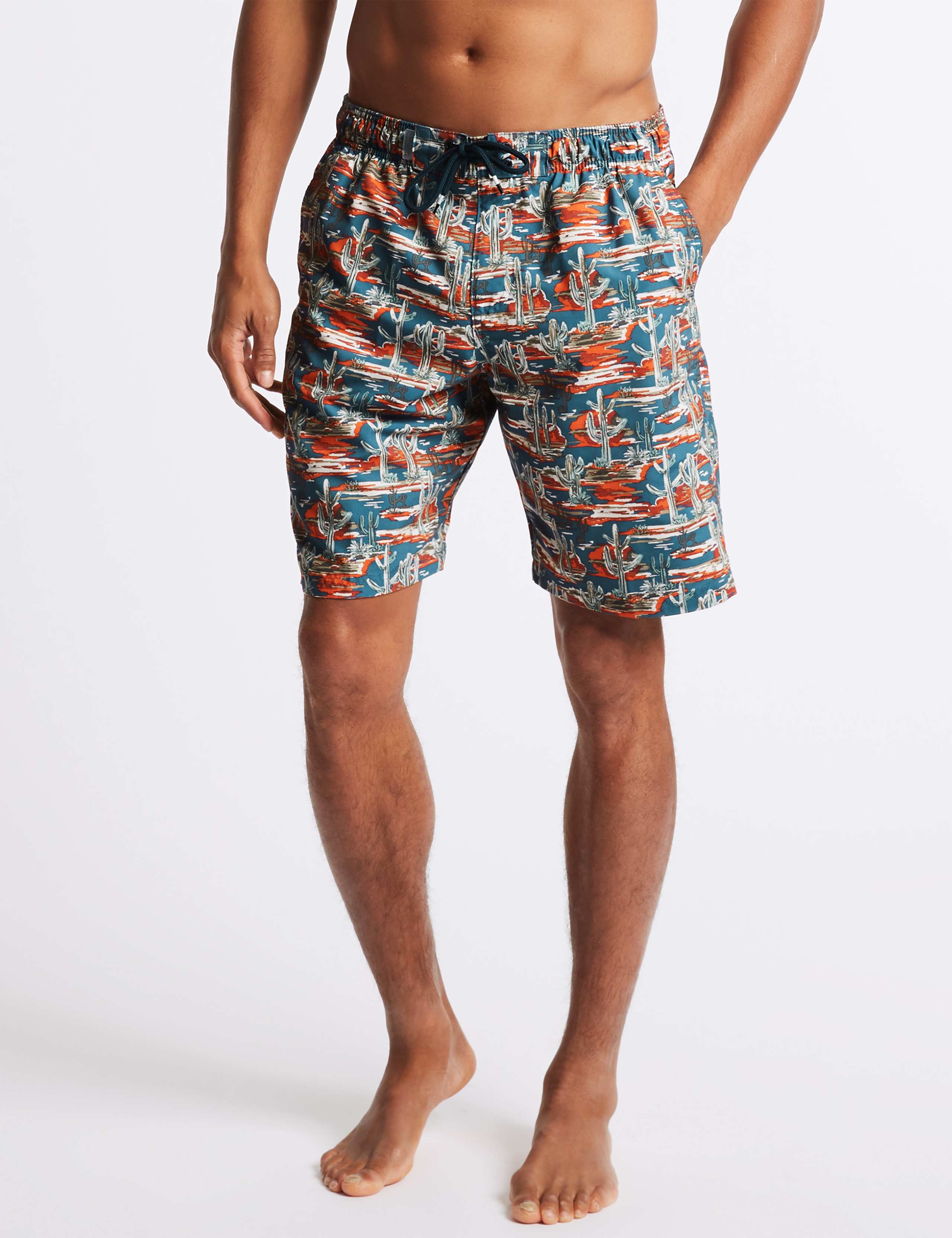 Cactus Print Quick Dry Swim Shorts 1 of 4