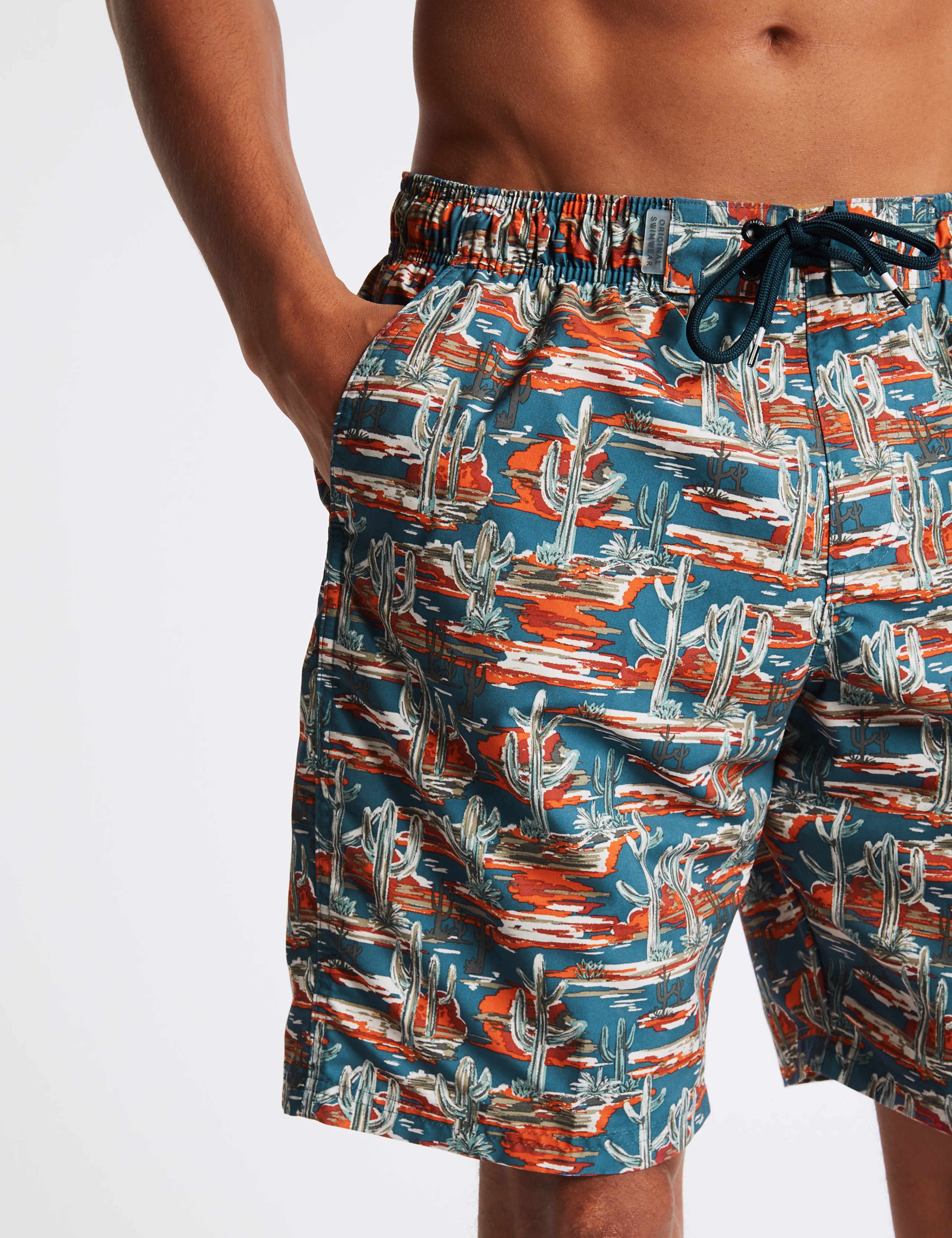 Cactus Print Quick Dry Swim Shorts 4 of 4