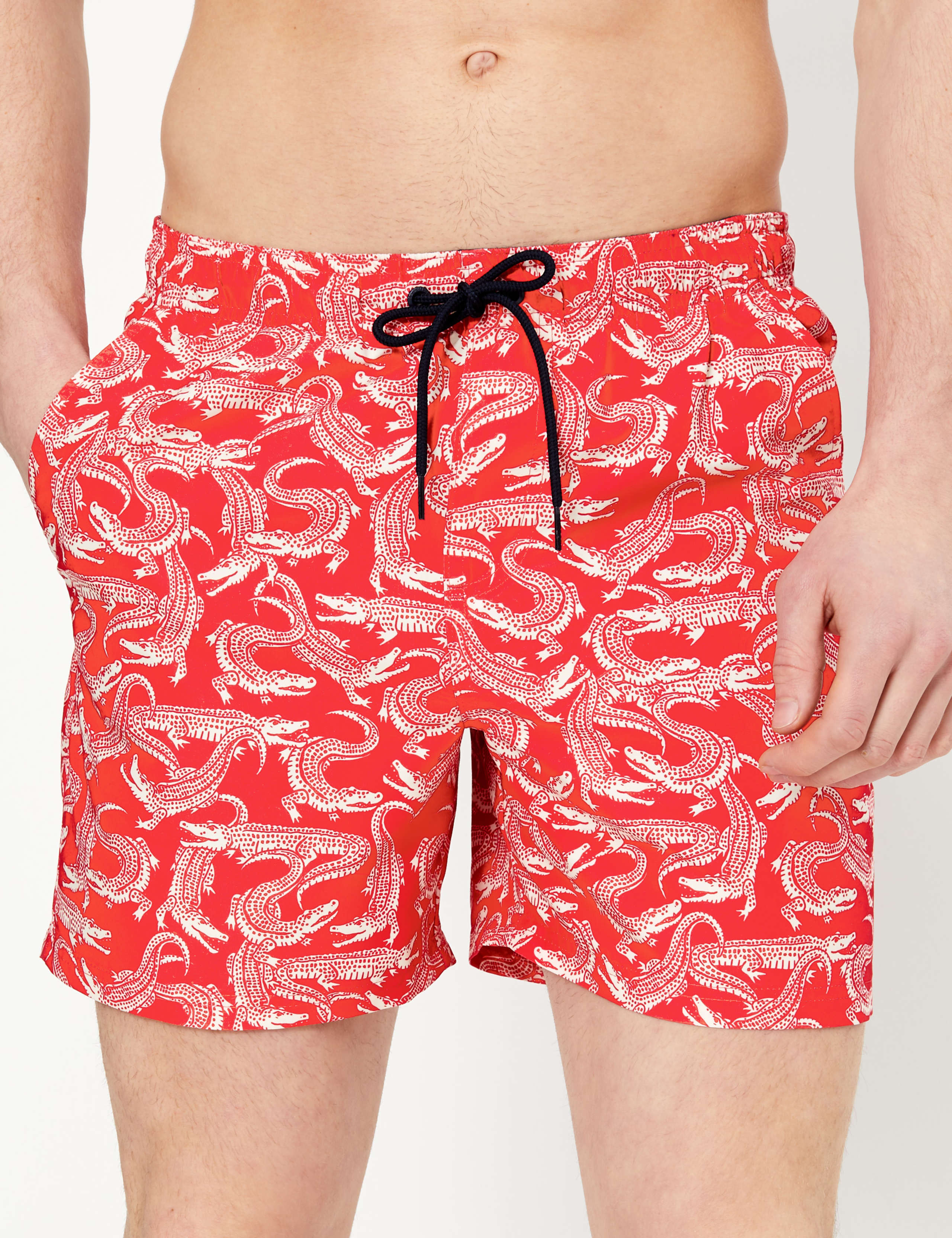Quick Dry Crocodile Print Swim Shorts 4 of 4