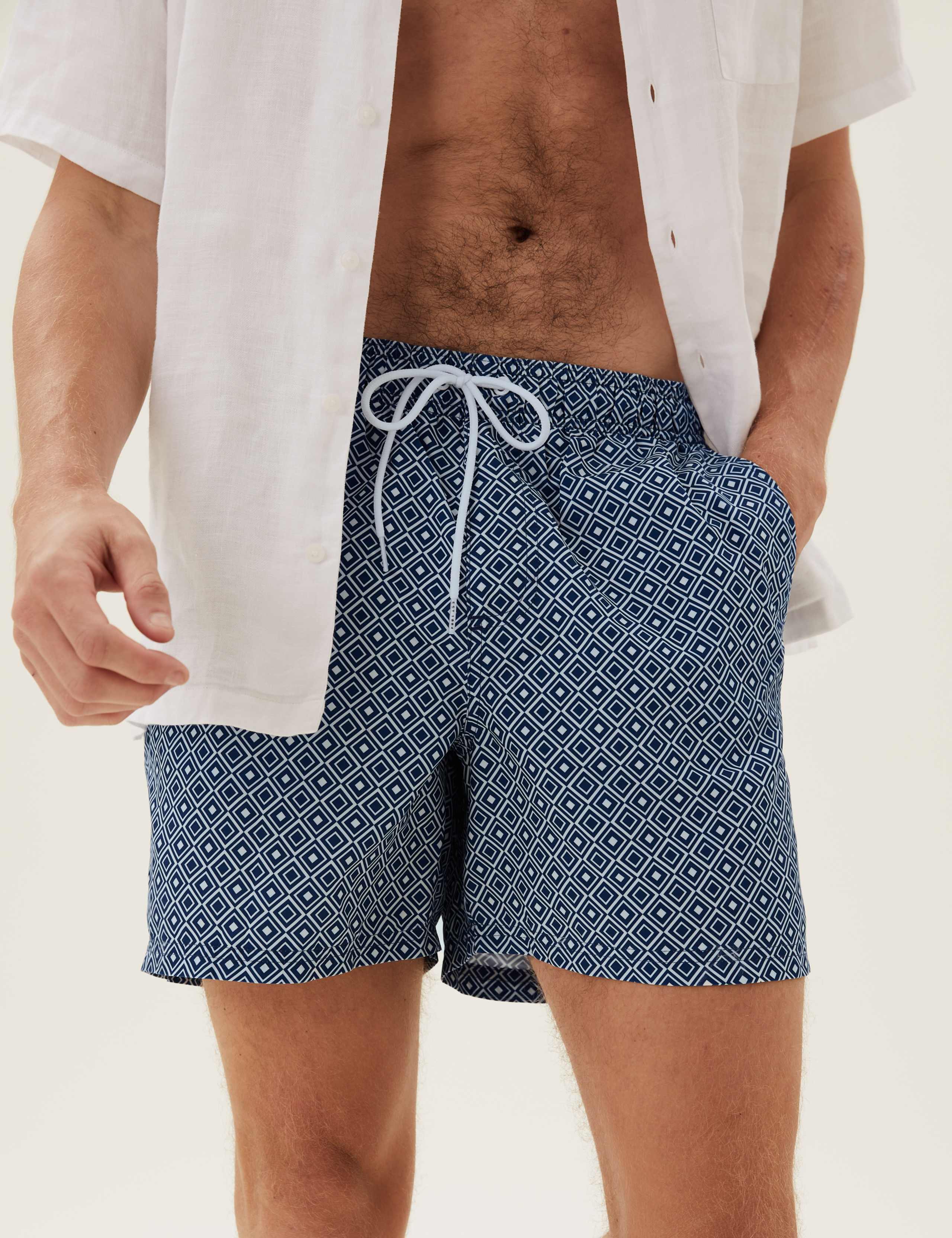 Quick Dry Geometric Swim Shorts 4 of 5