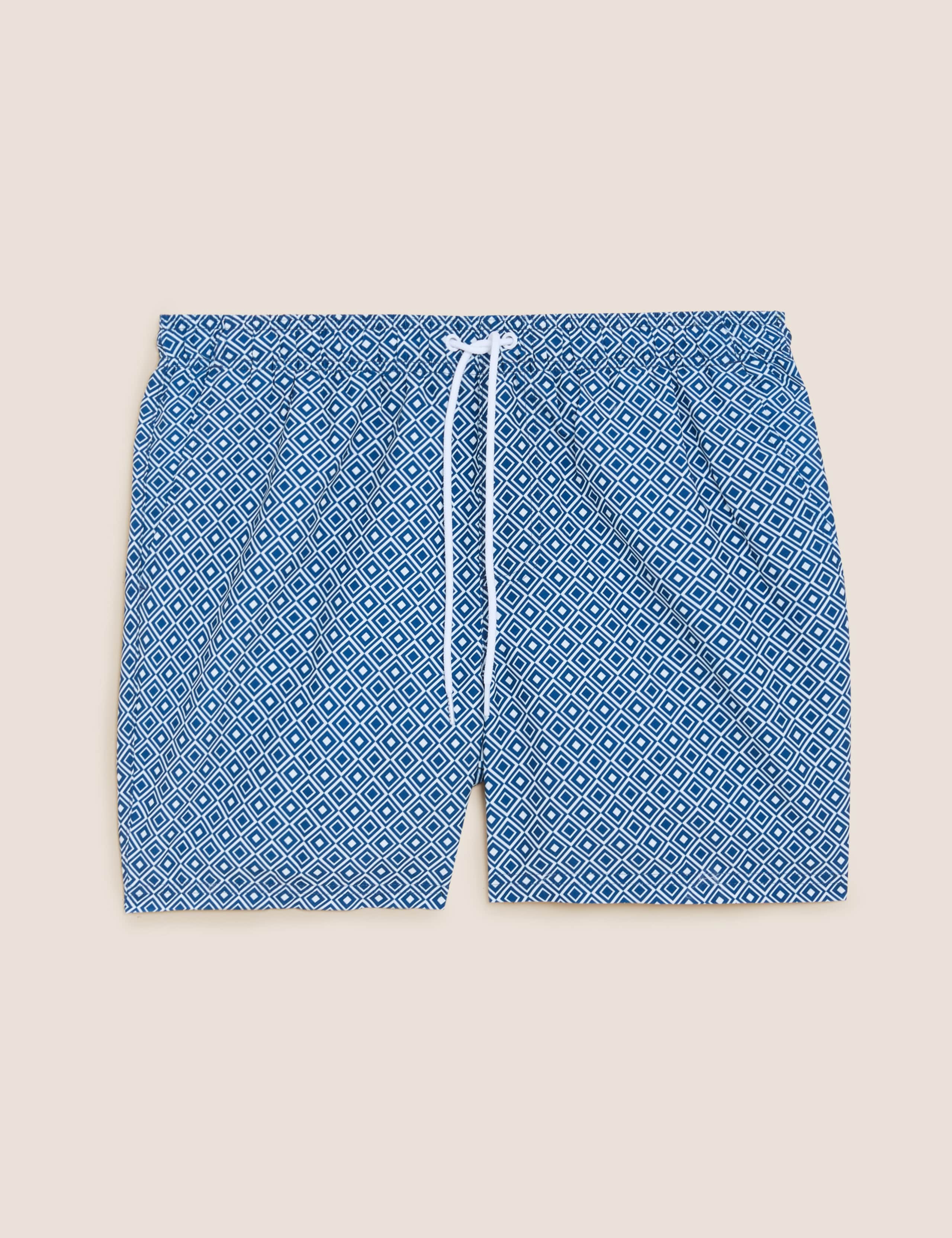 Quick Dry Geometric Swim Shorts 2 of 5