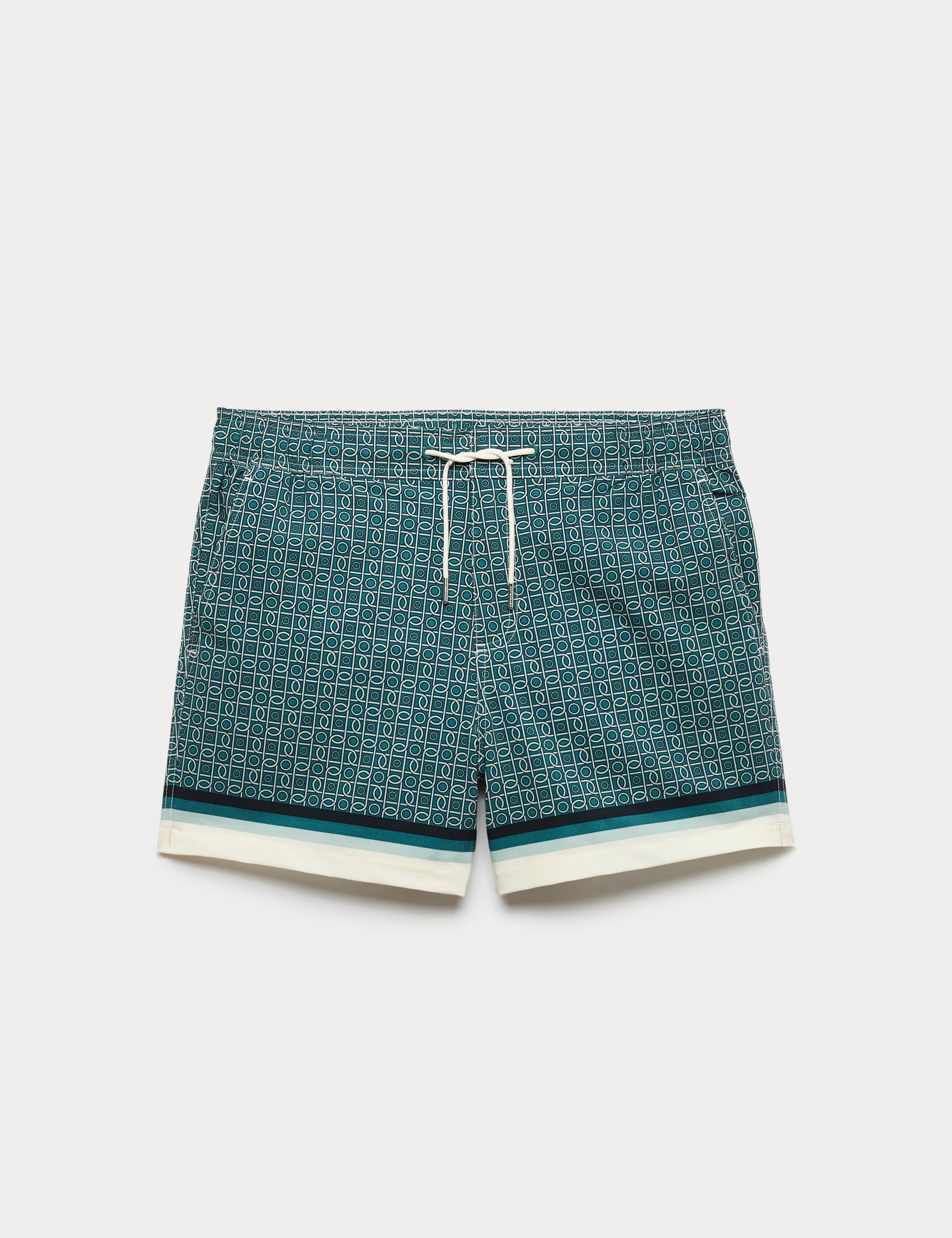 Quick Dry Geometric Print Swim Shorts 1 of 1