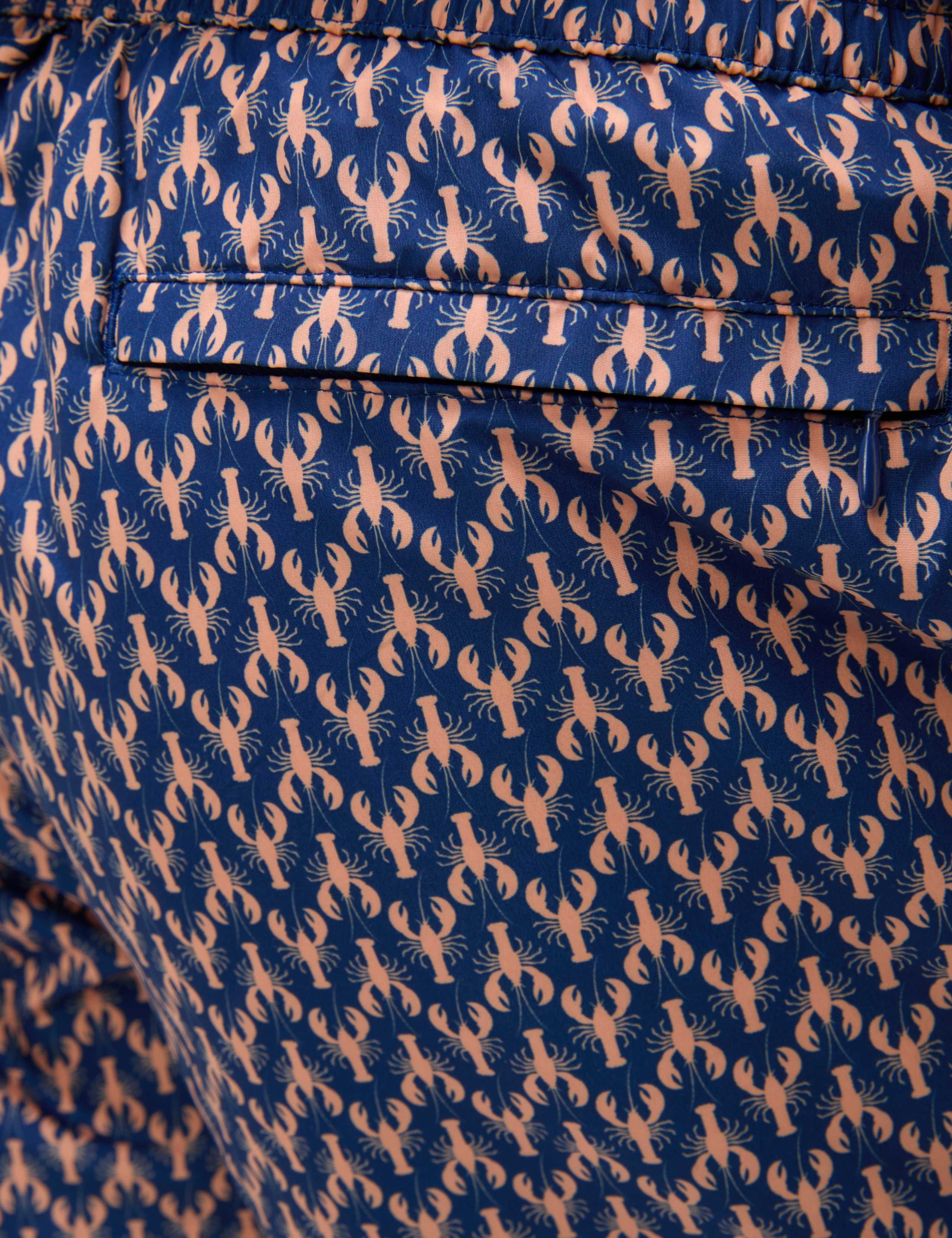 Quick Dry Lobster Print Swim Shorts 3 of 5