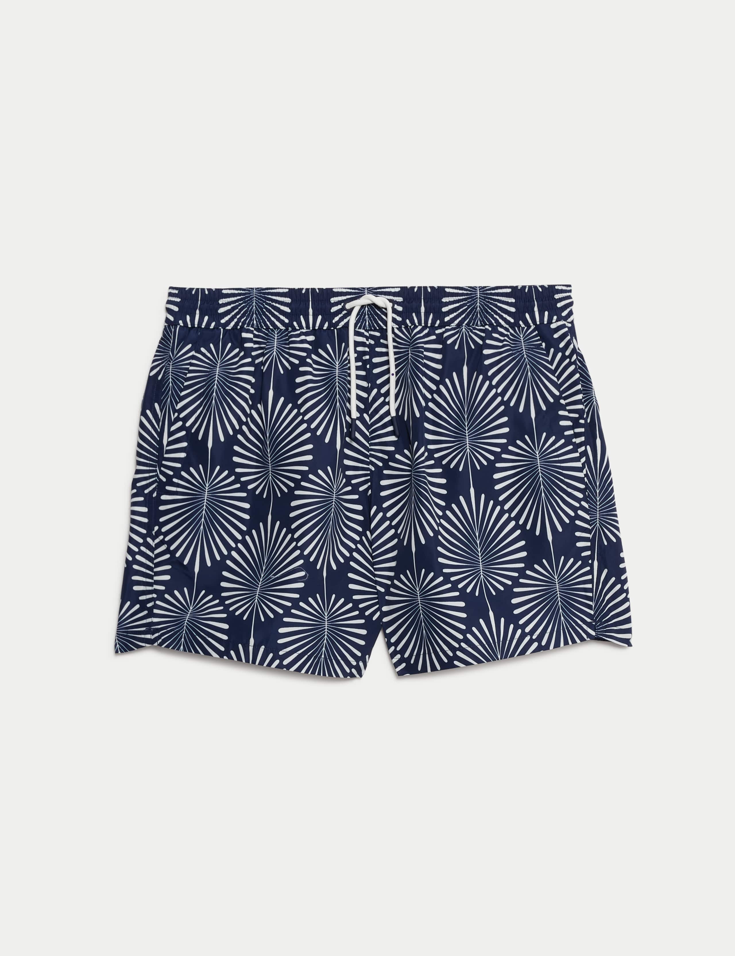 Quick Dry Woodblock Print Swim Shorts 2 of 5