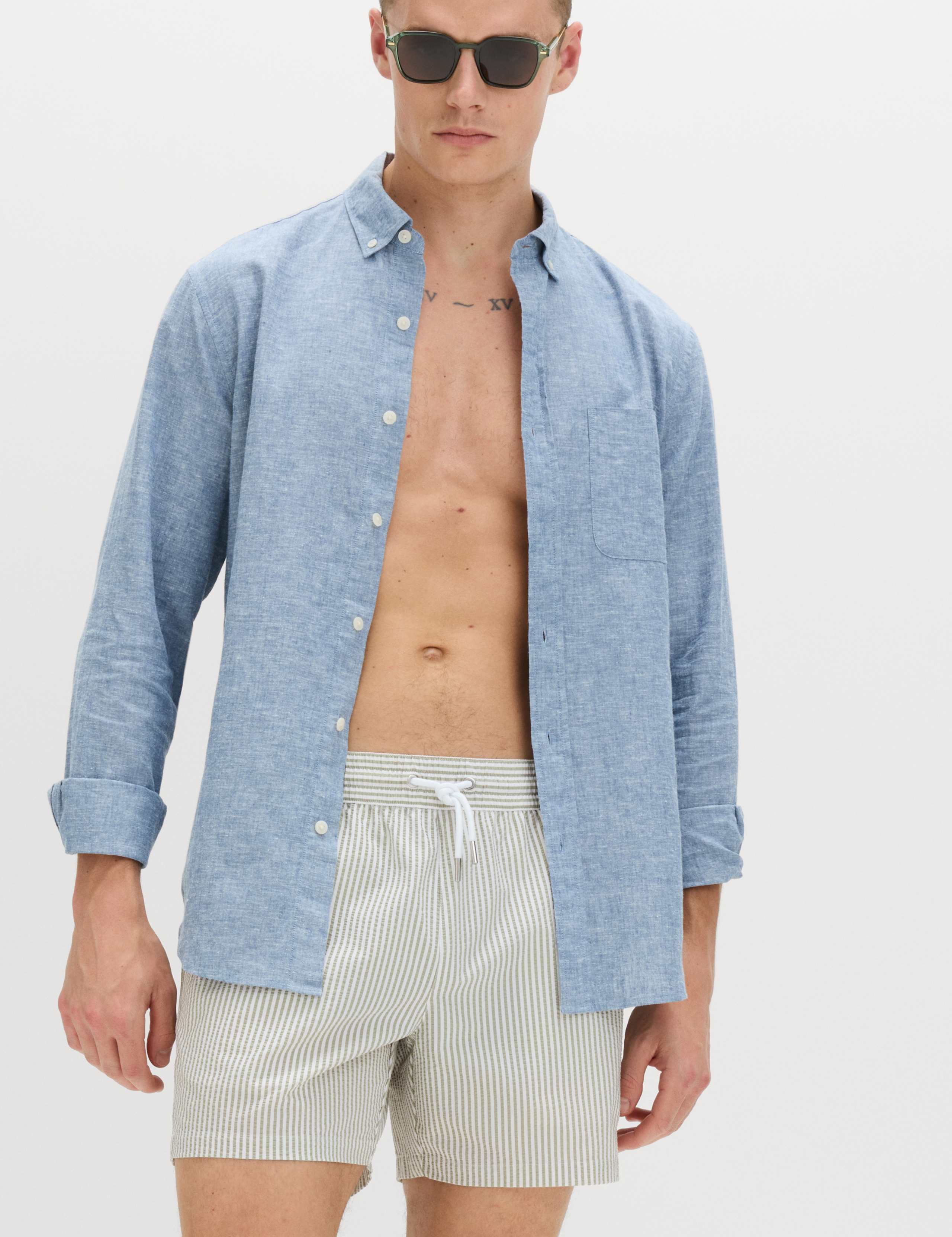 Seersucker Swim Shorts 3 of 5