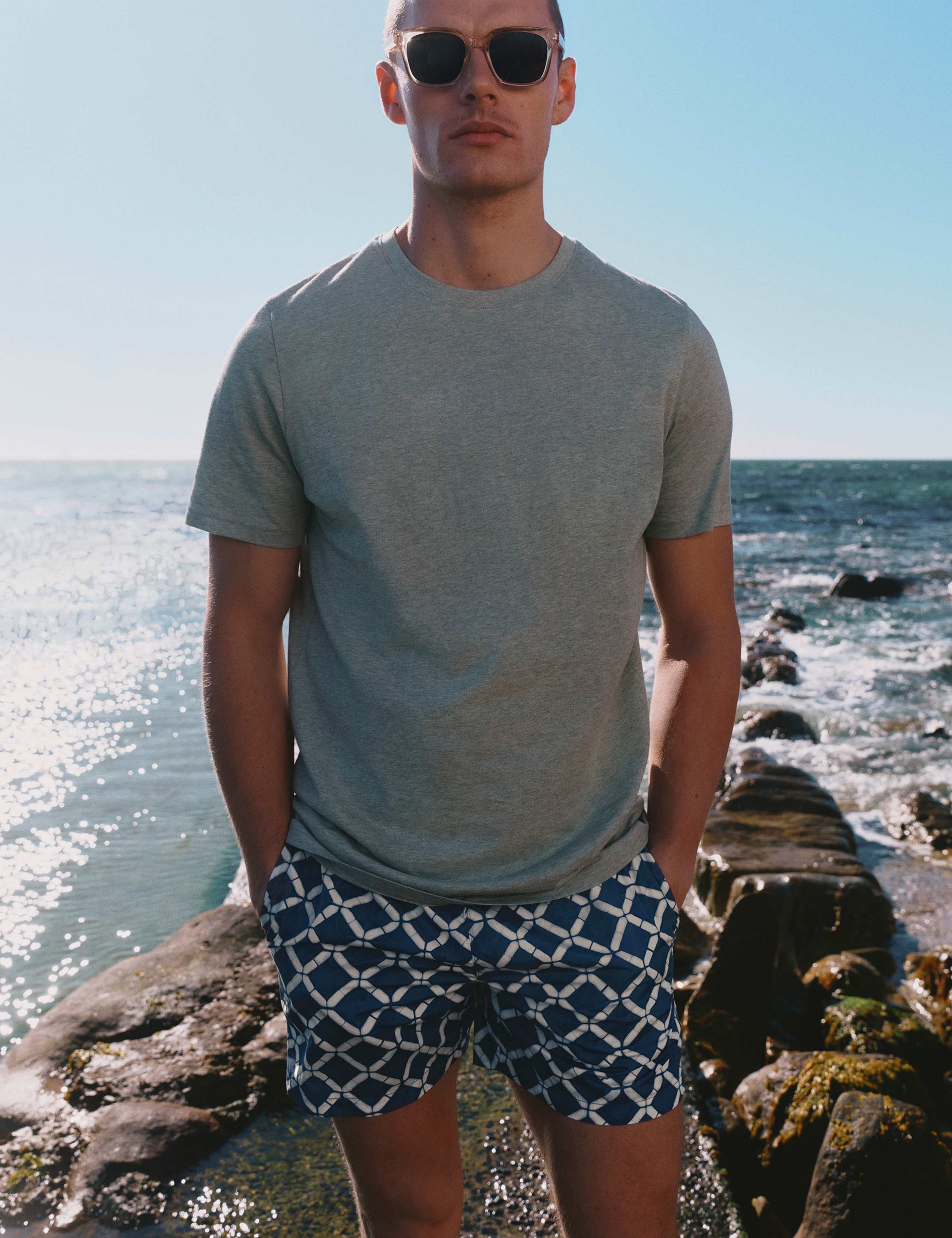 Quick Dry Printed Swim Shorts 1 of 7