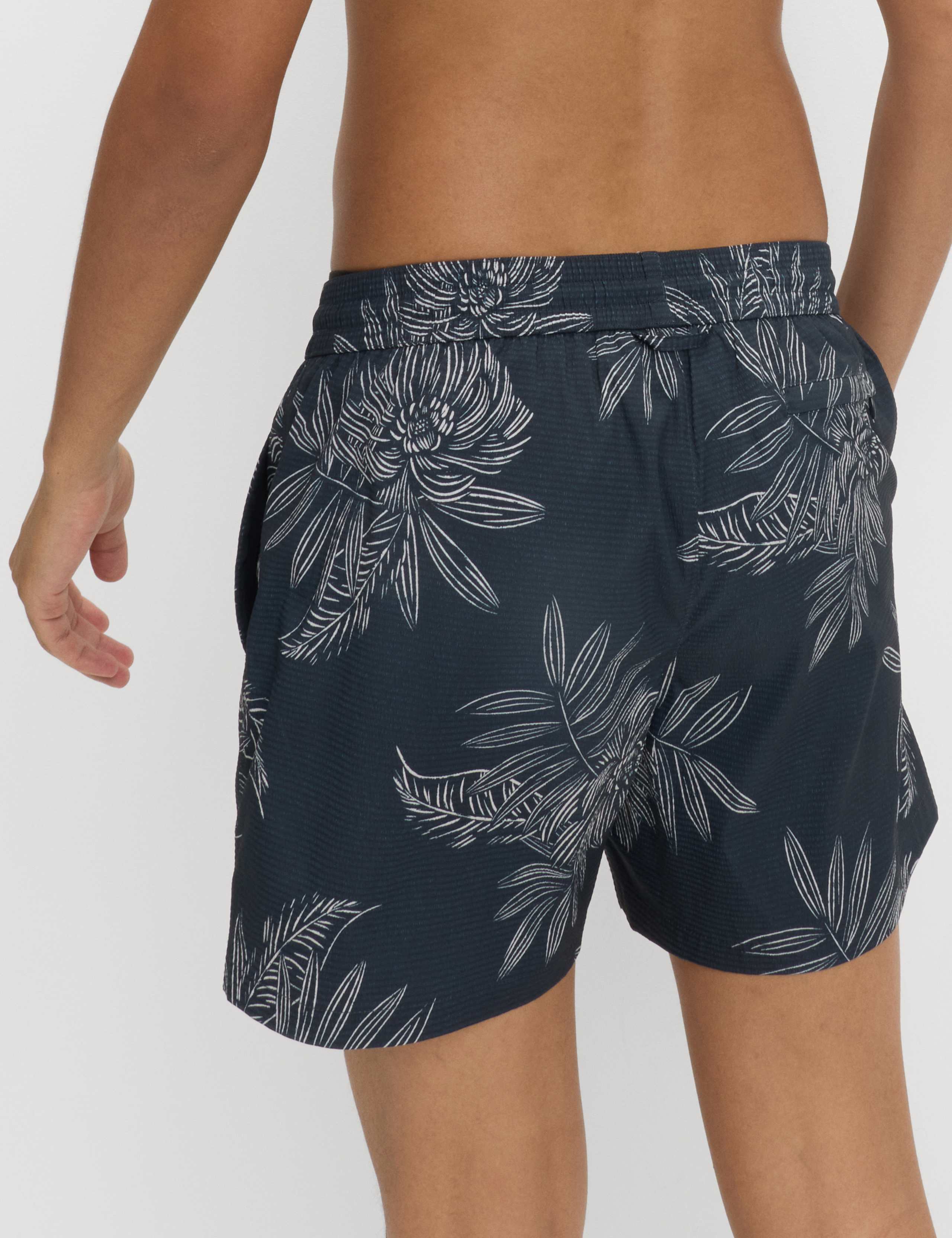 Quick Dry Printed Textured Swim Shorts 5 of 5