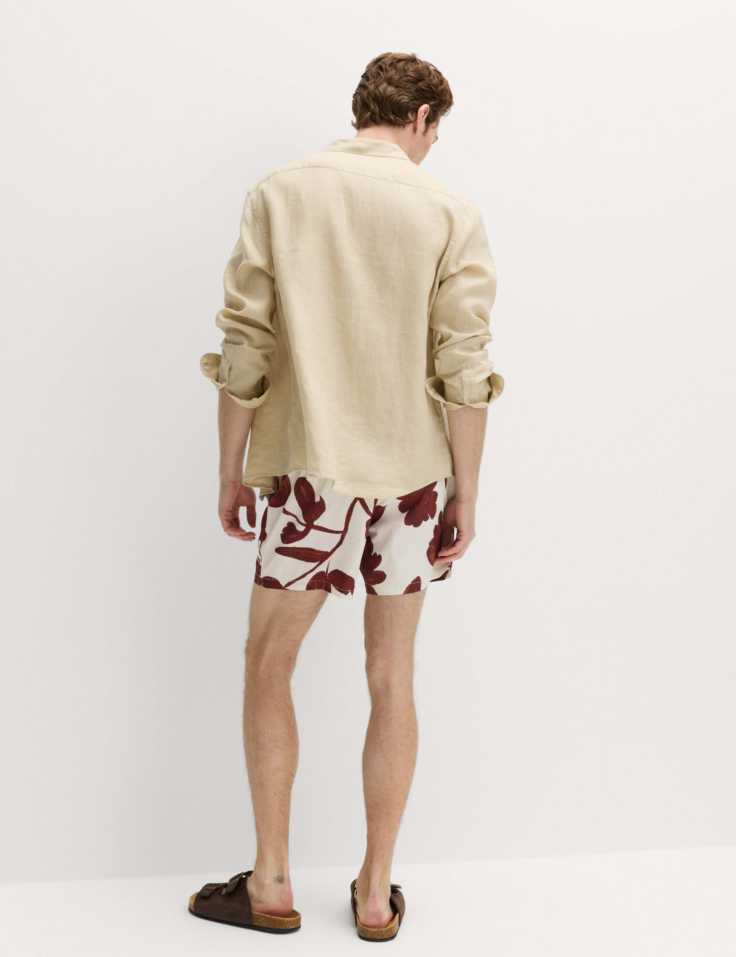 Quick Dry Textured Floral Swim Shorts 5 of 6
