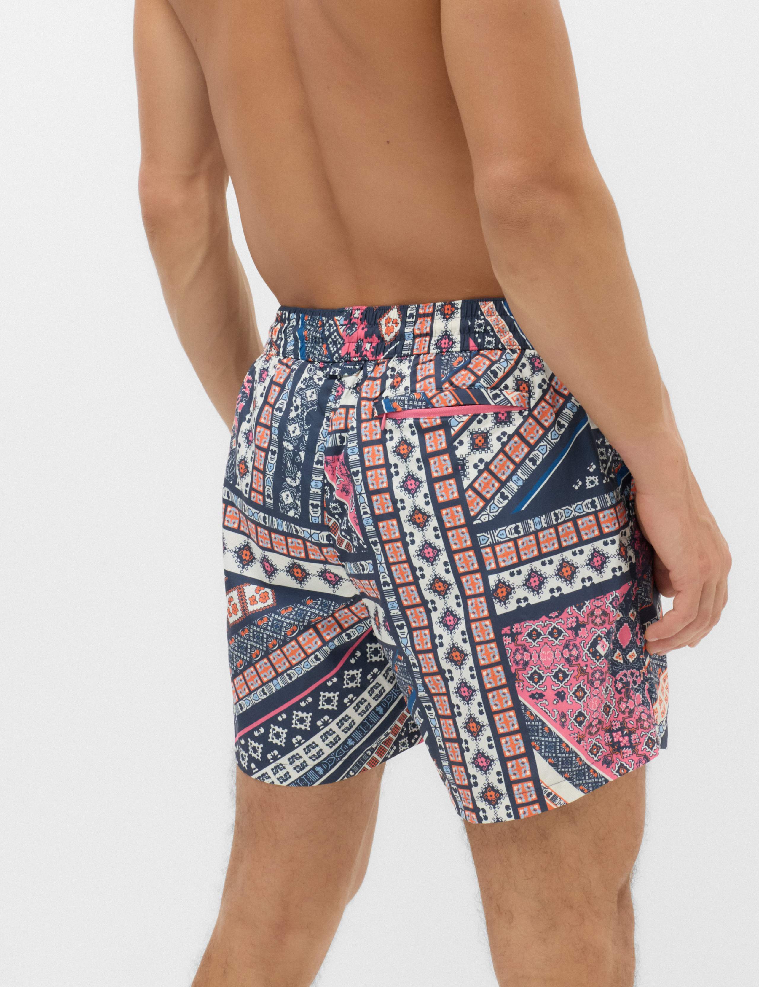 Quick Dry Mid Length Printed Swim Shorts 5 of 7