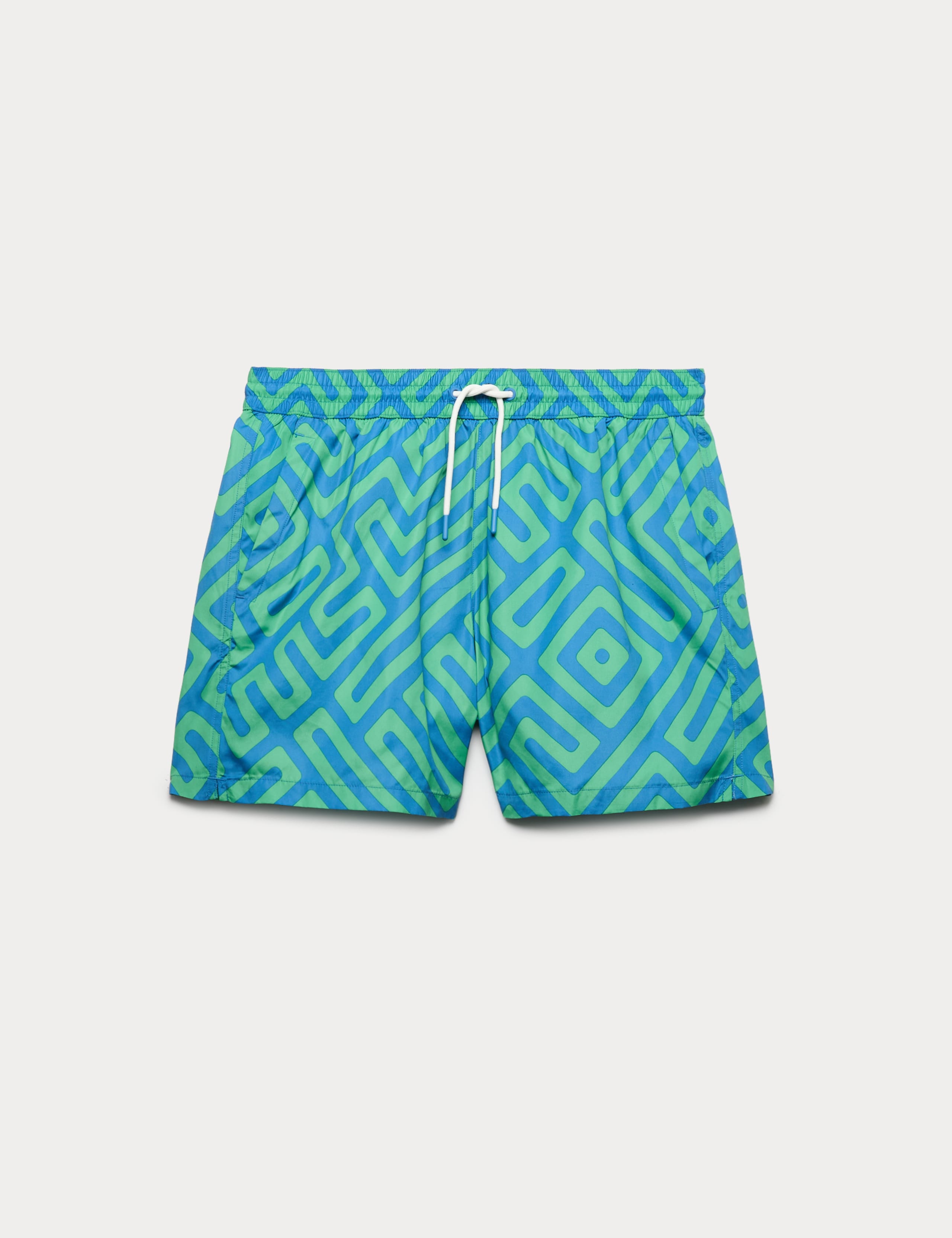 Quick Dry Geometric Print Swim Shorts 2 of 6