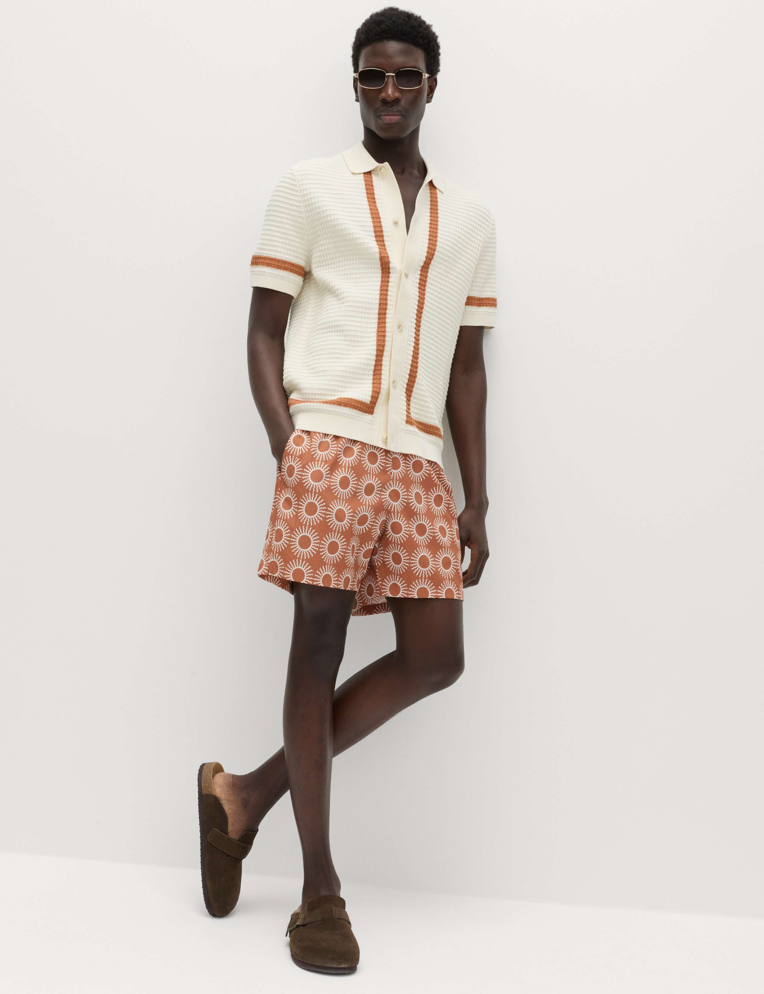 Quick Dry Textured Swim Shorts 6 of 7