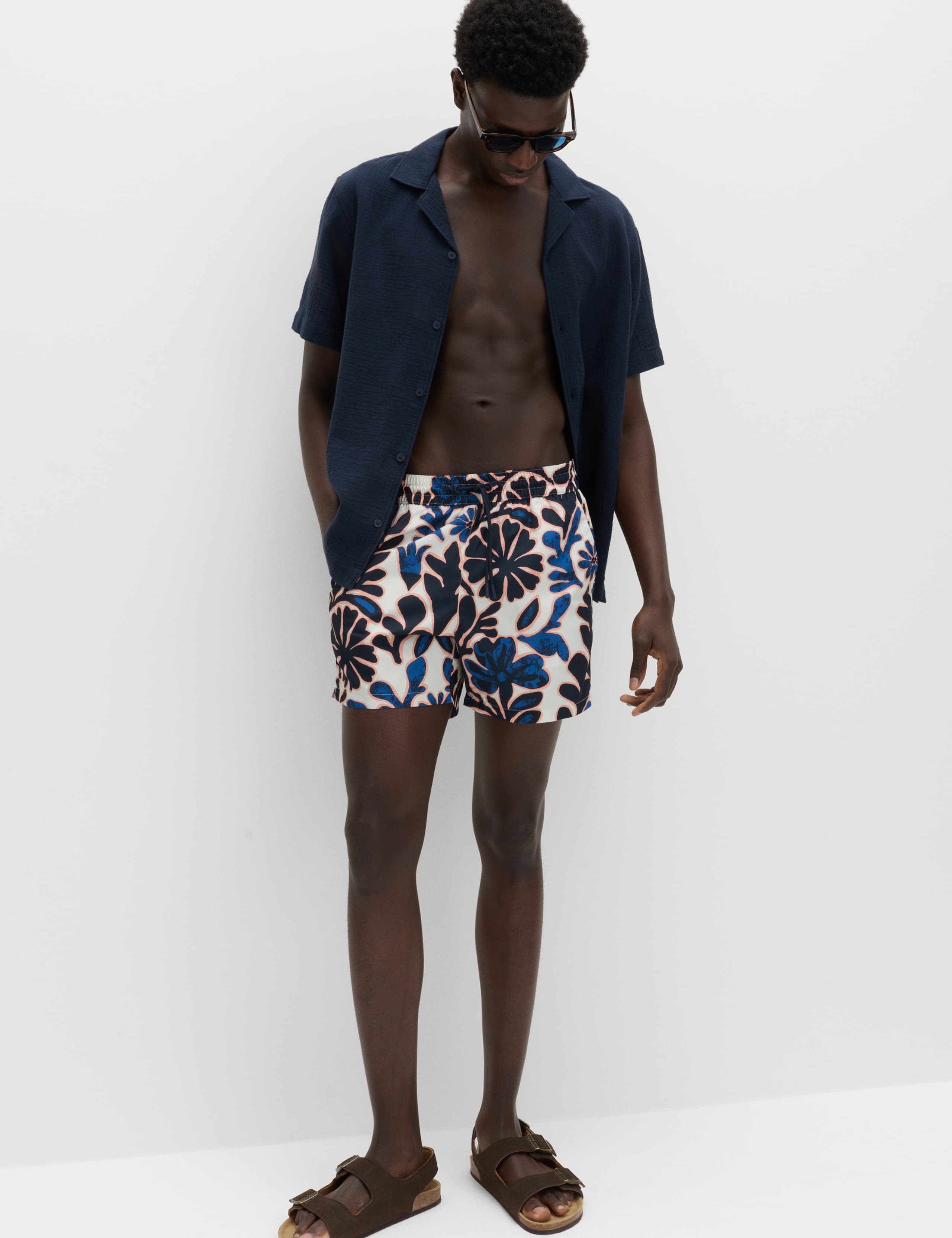Quick Dry Floral Print Swim Shorts 6 of 6