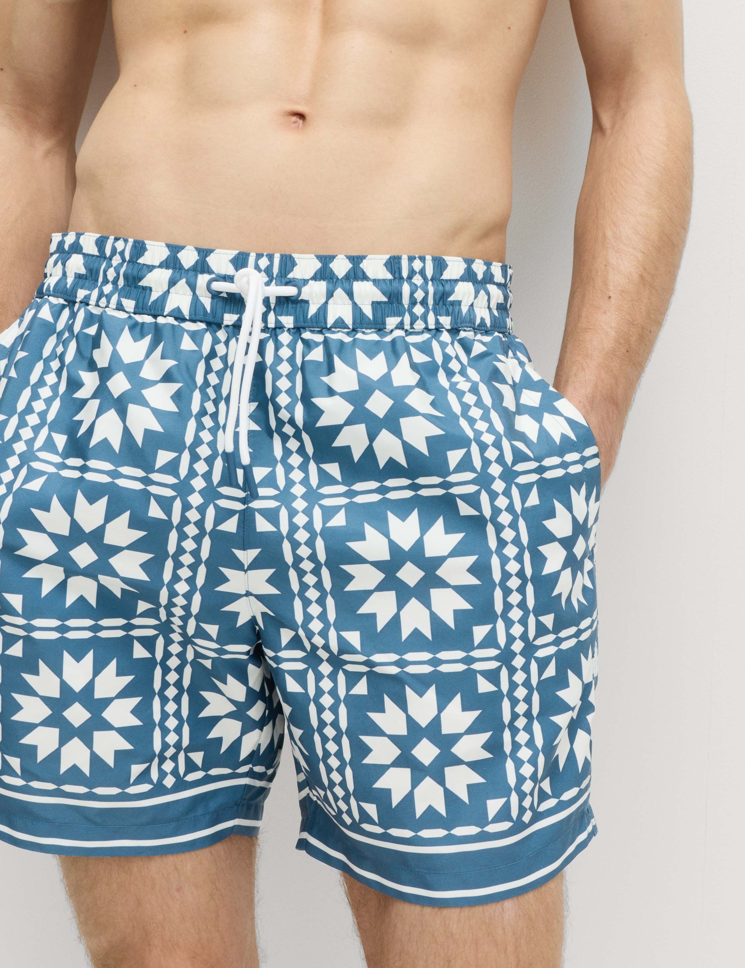 Quick Dry Printed Swim Shorts 3 of 5