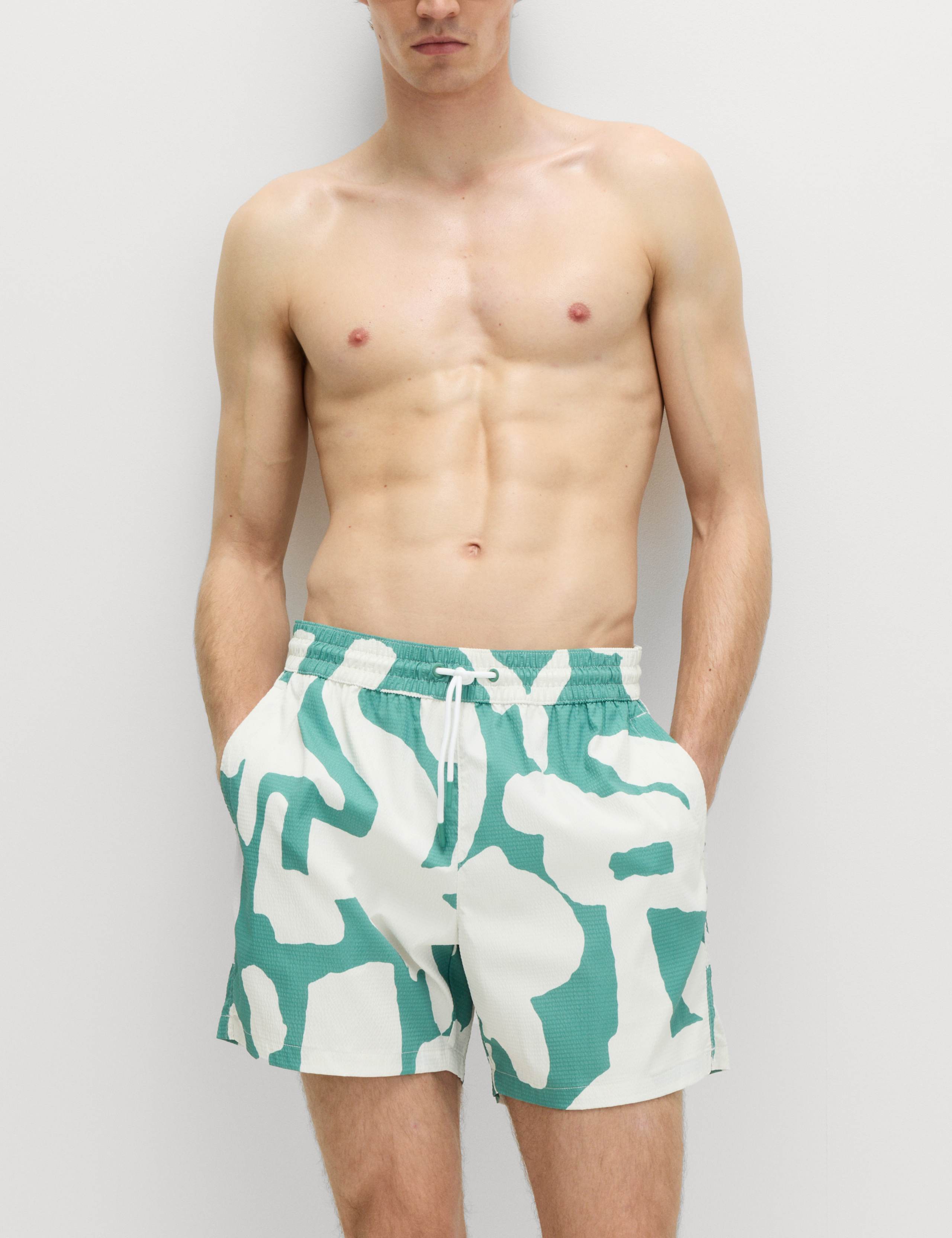 Quick Dry Printed Swim Shorts 1 of 5