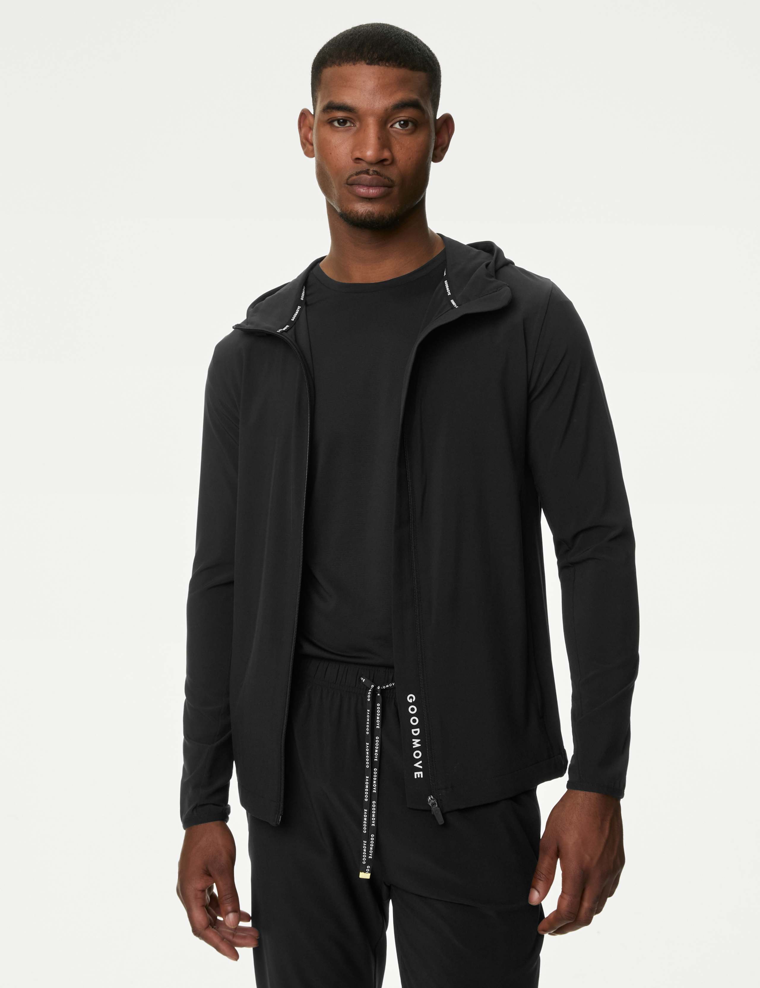 Zip Up Long Sleeve Hooded Jacket 1 of 8