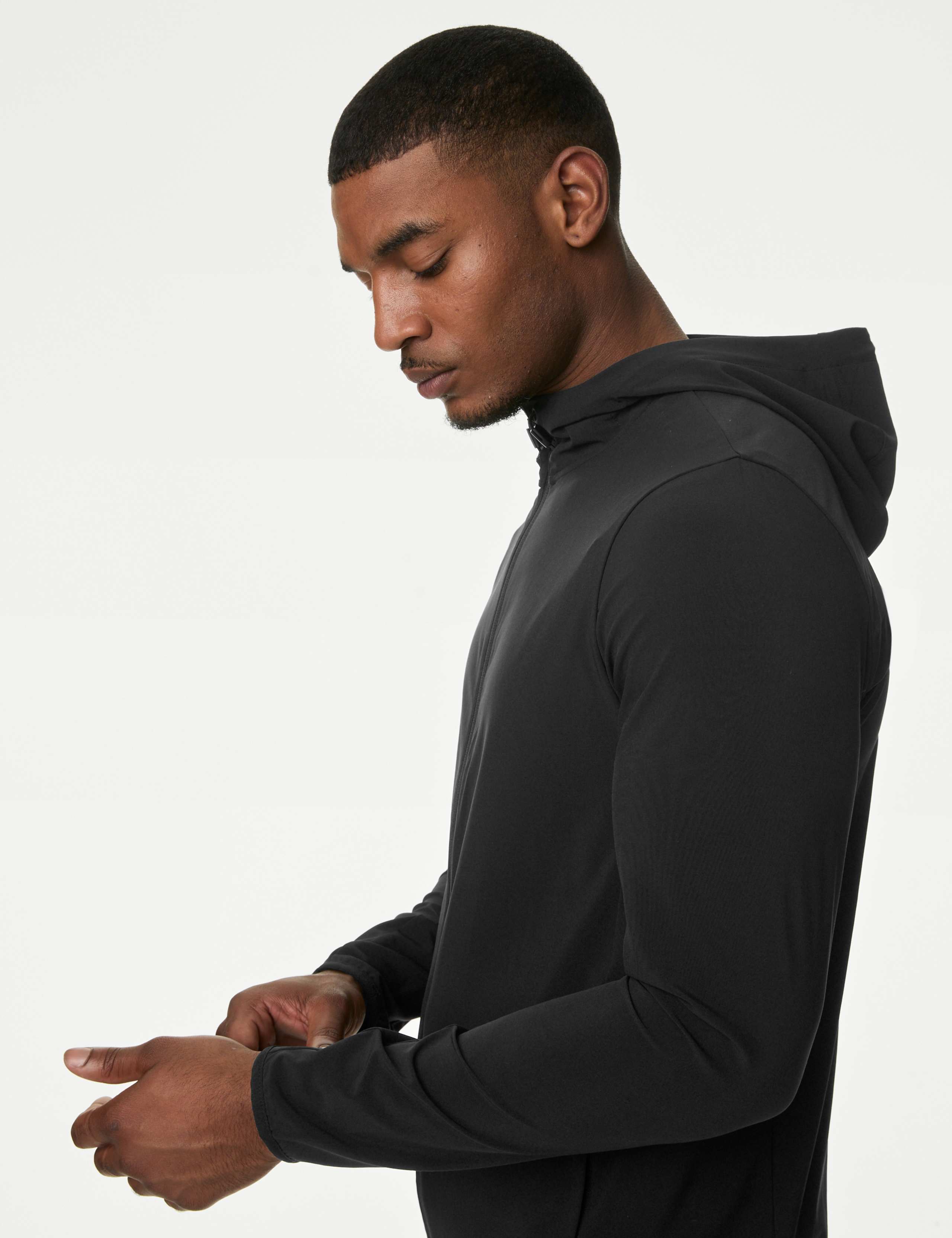 Zip Up Long Sleeve Hooded Jacket 3 of 8