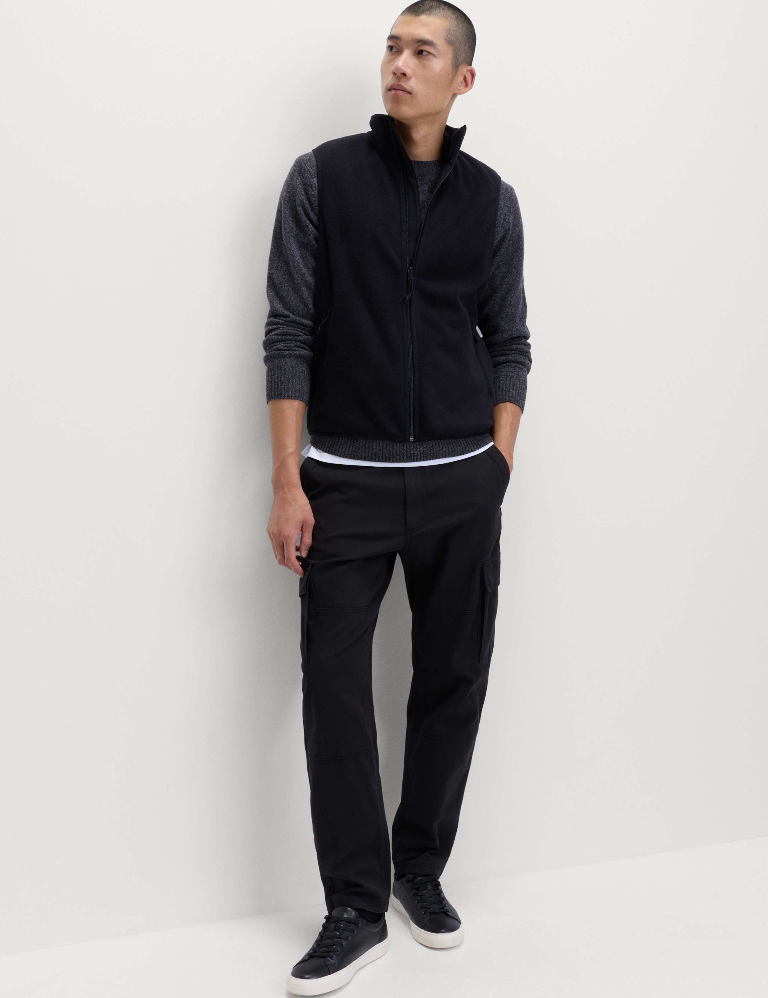 Micro Fleece Funnel Neck Gilet 3 of 7