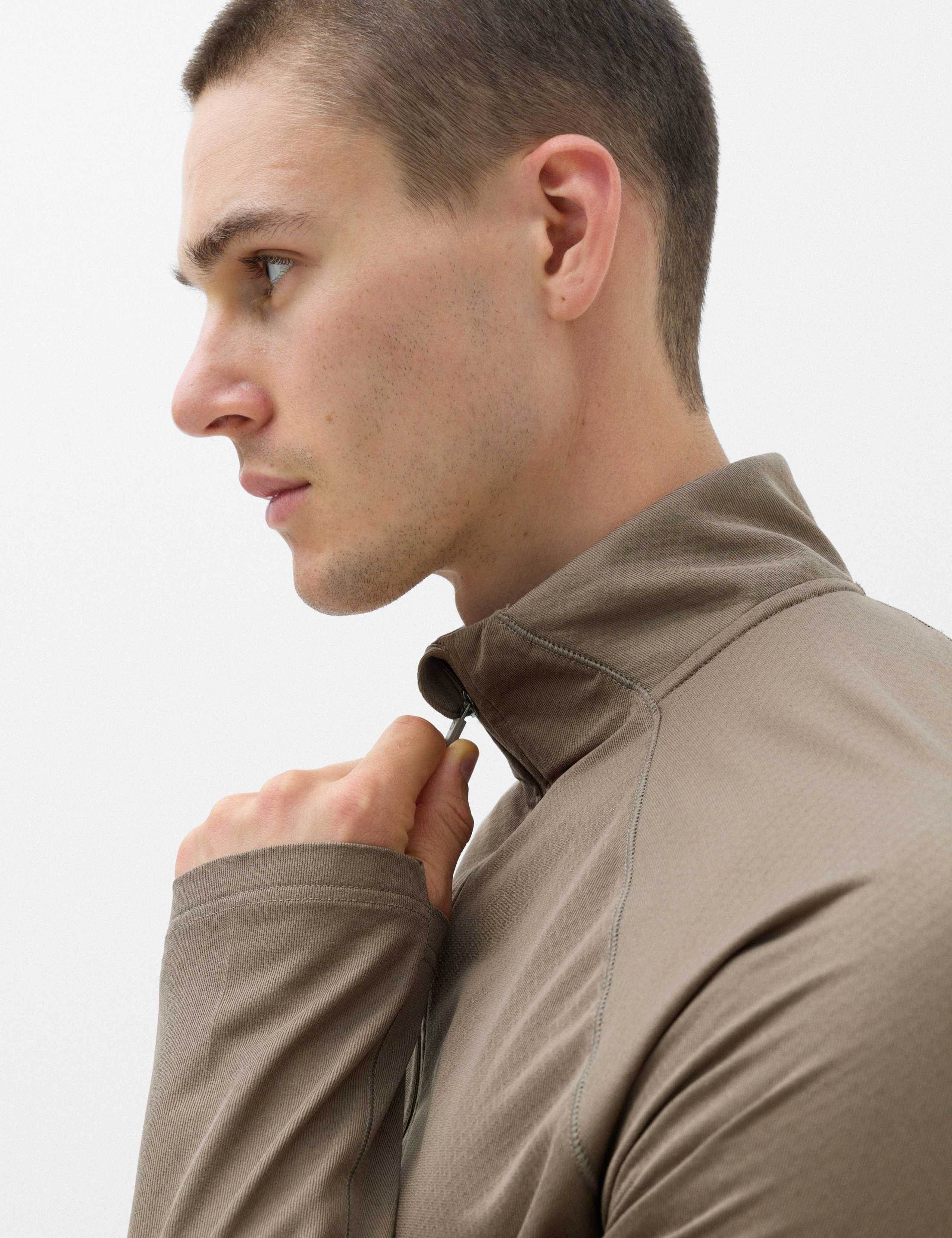 Thermal Half Zip Funnel Neck Top 3 of 5