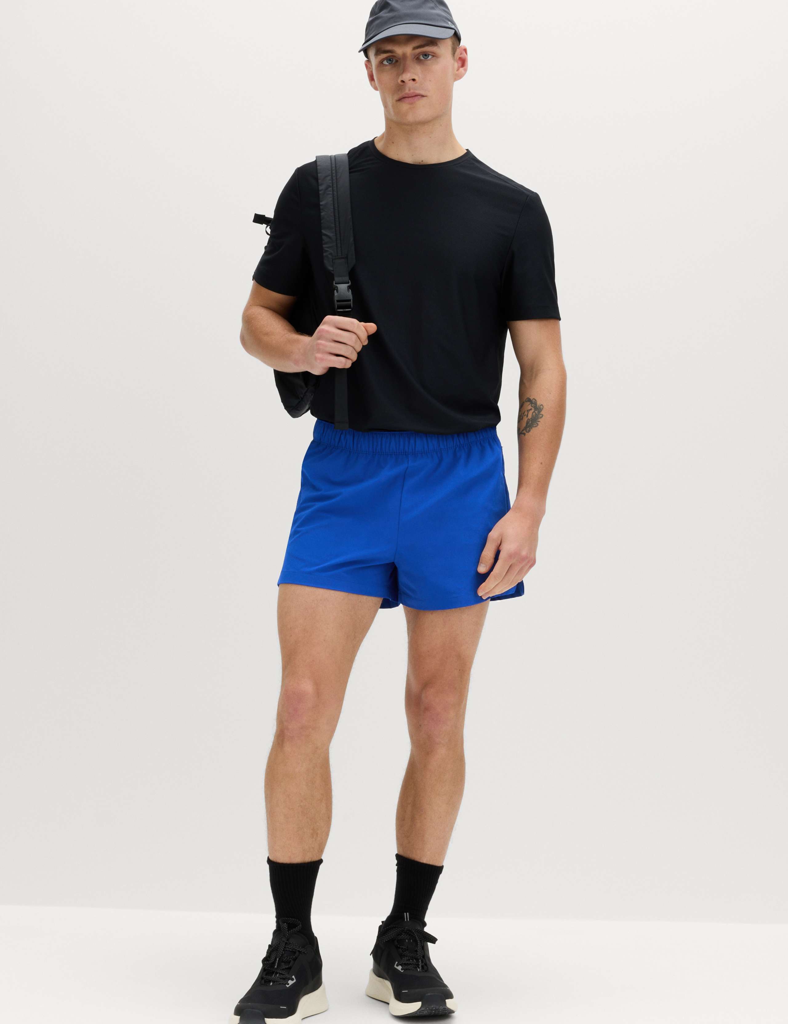 Elasticated Waist Stretch 3 Inch Sports Shorts 5 of 7