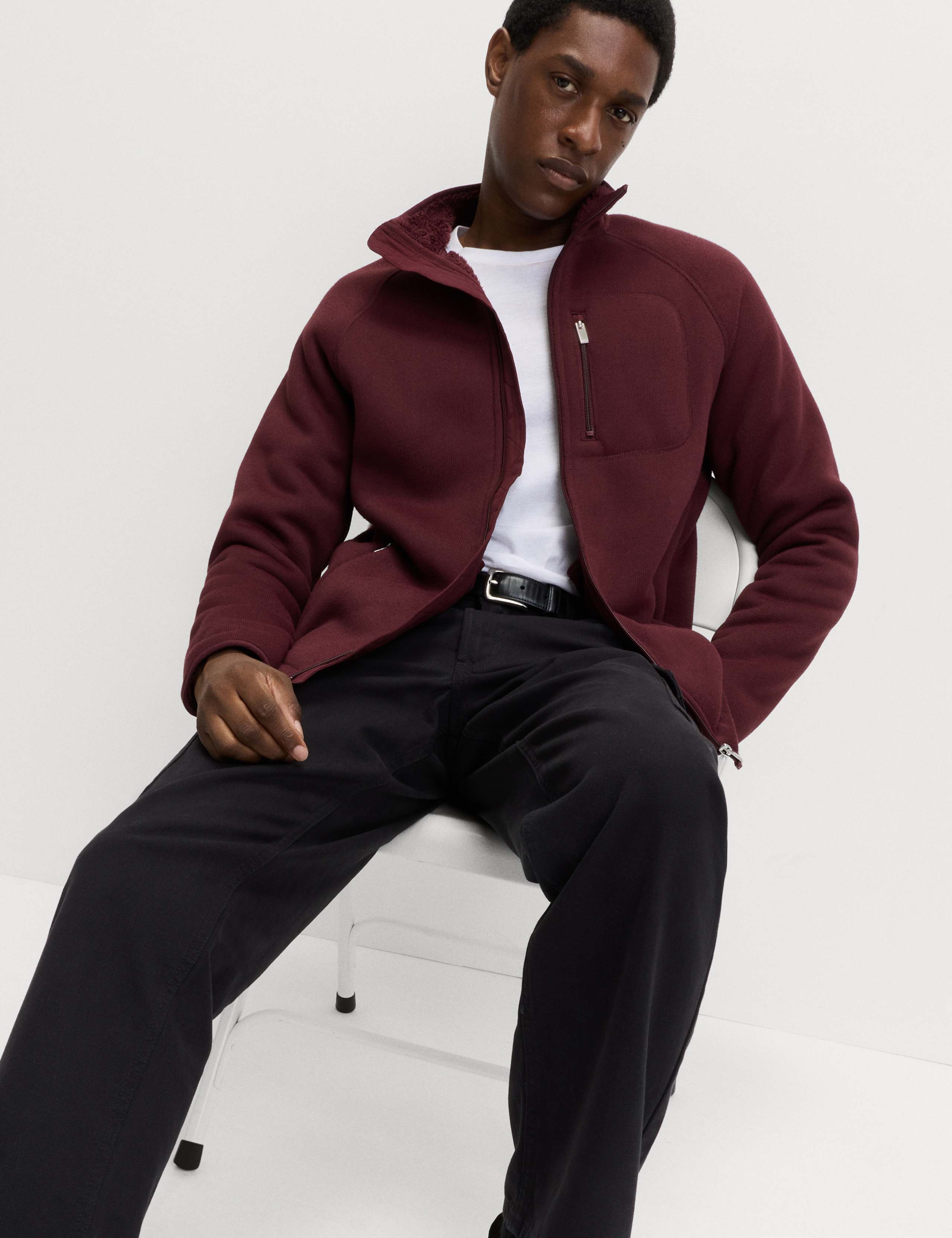 Zip Up Funnel Neck Fleece 4 of 5