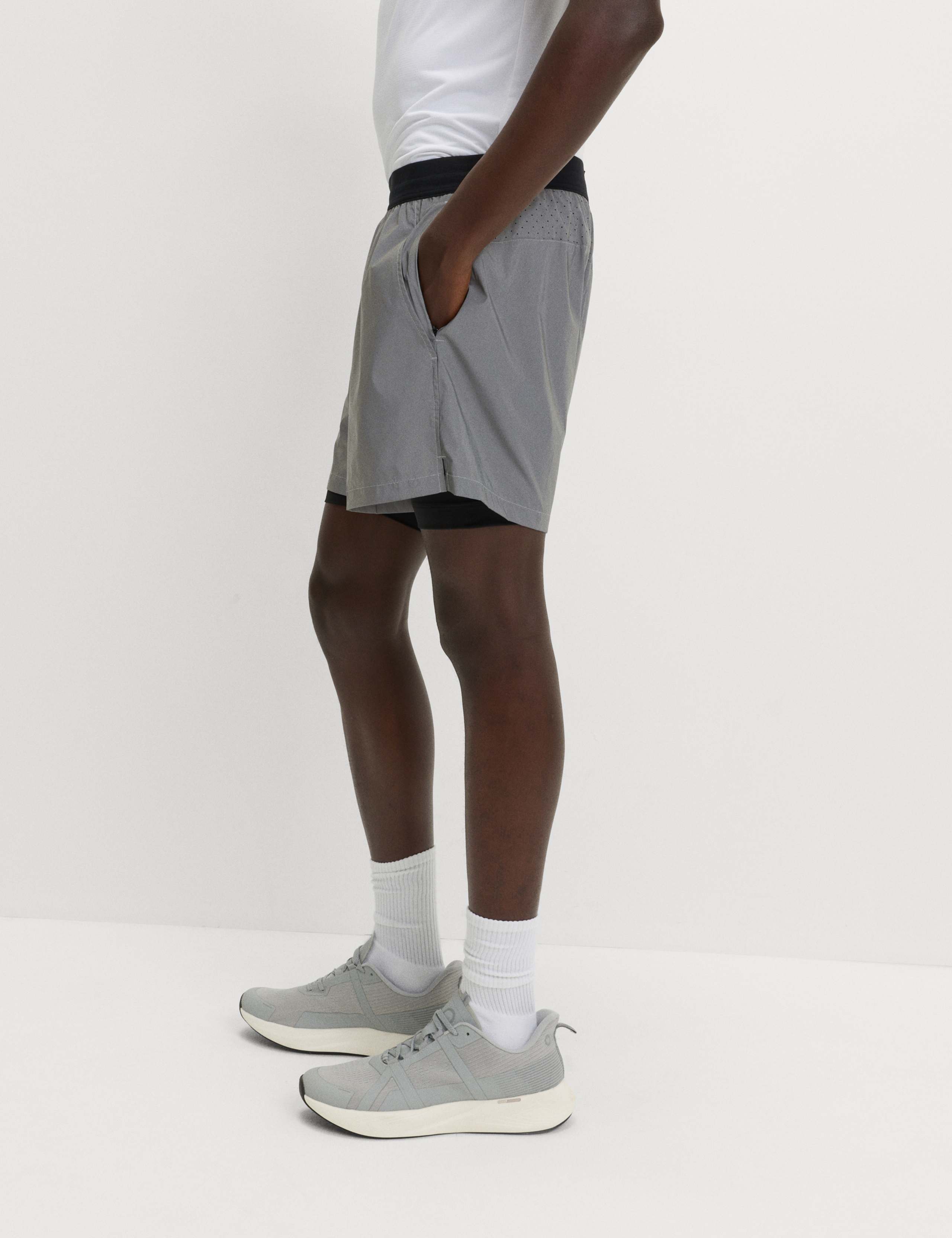 Reflective Two Layer Sport Shorts 3 of 7