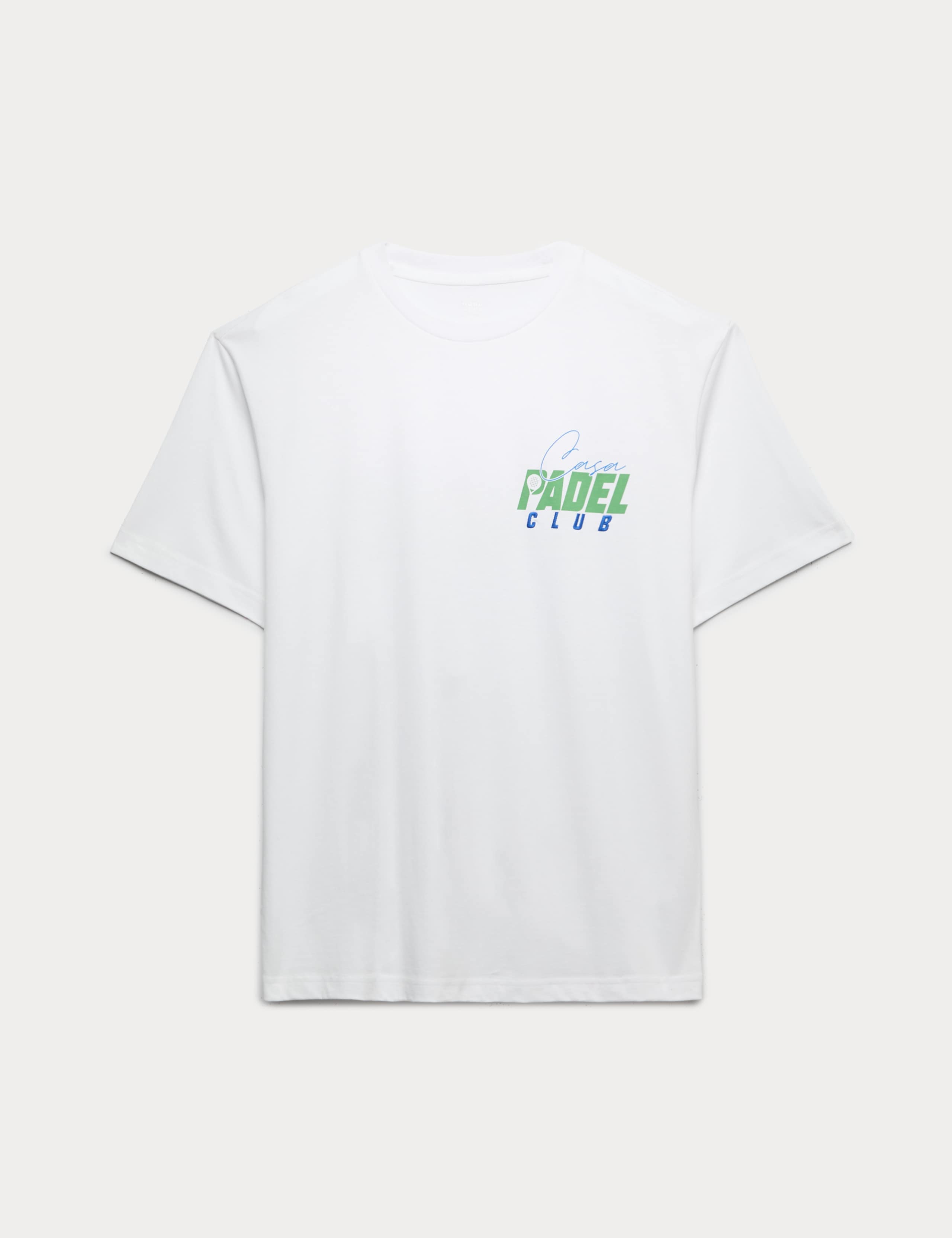 Pure Cotton Padel Graphic Crew Neck T-Shirt 2 of 4