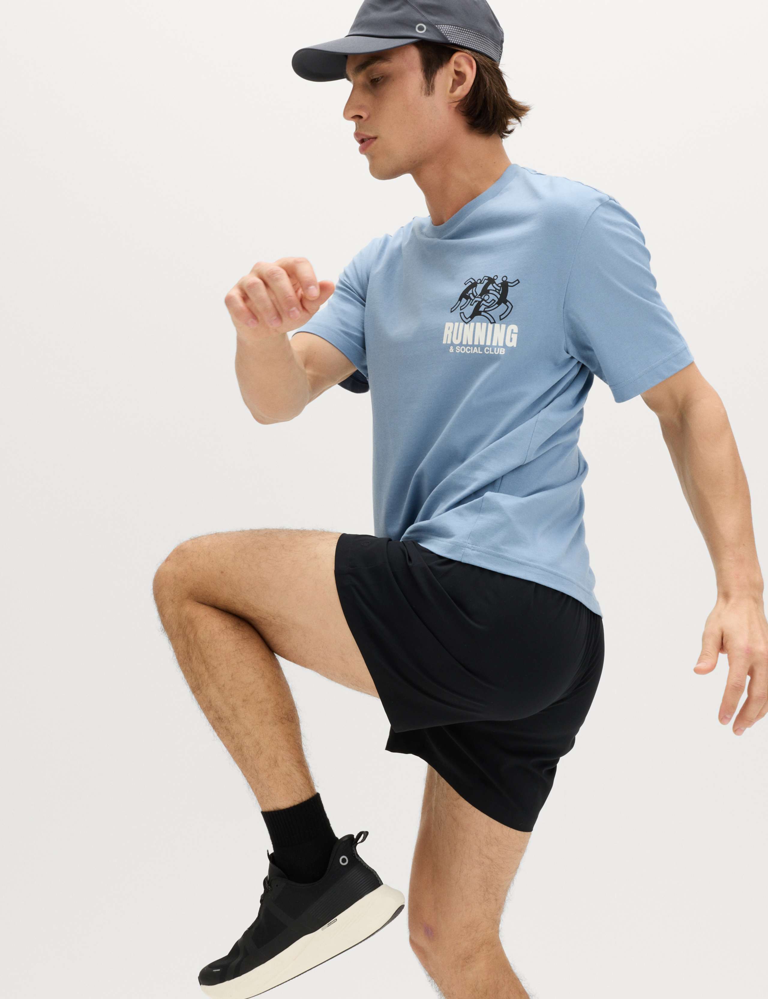 Pure Cotton Running Club Graphic T-Shirt 1 of 6