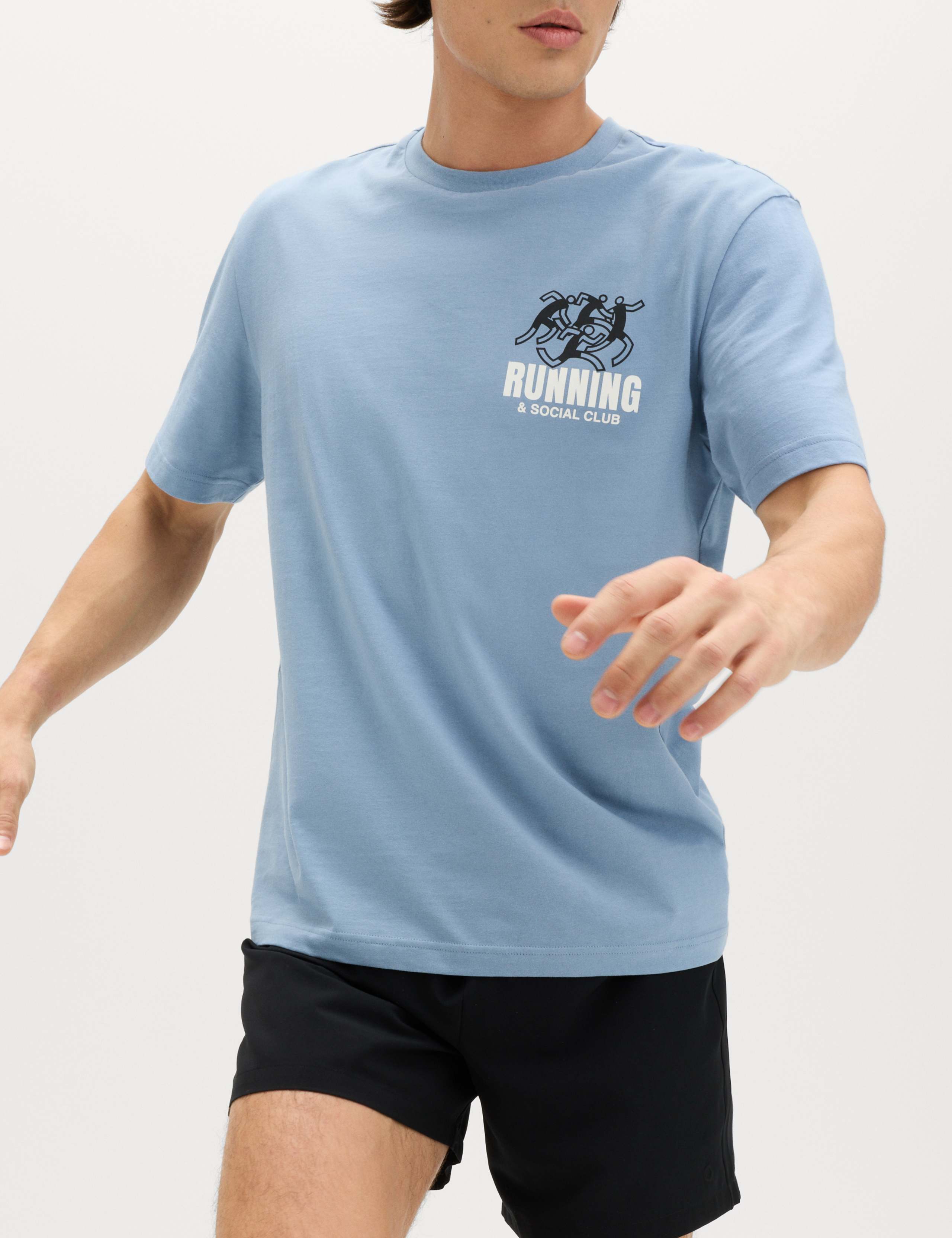 Pure Cotton Running Club Graphic T-Shirt 3 of 6