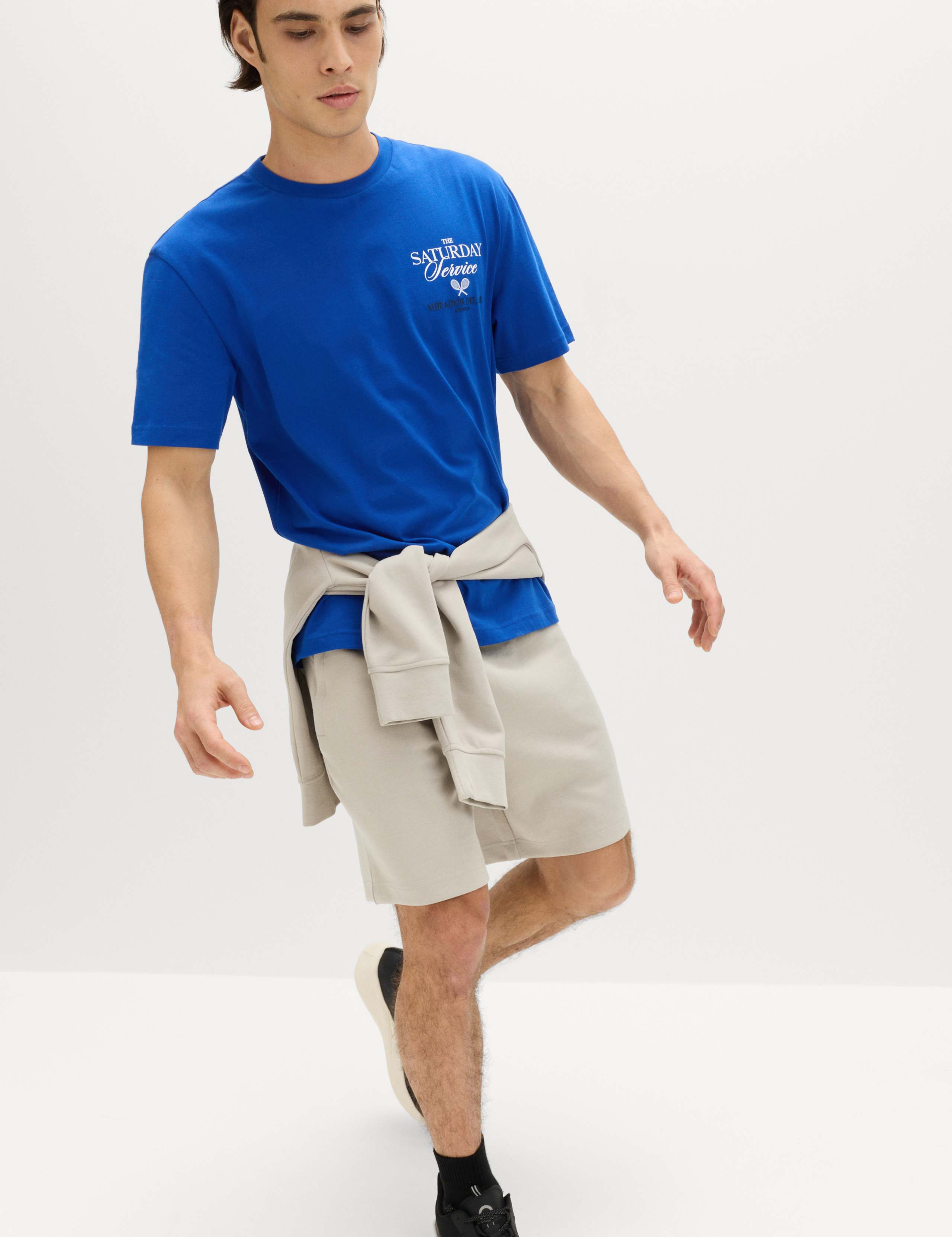 Pure Cotton Saturday Service Graphic T-Shirt 5 of 6