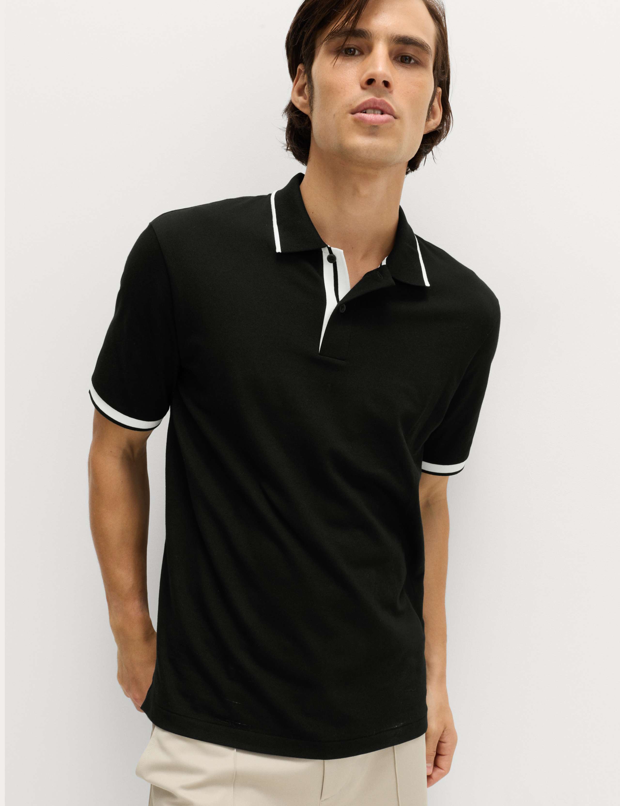 Cotton Rich Pique Club Sports Polo Shirt 1 of 5