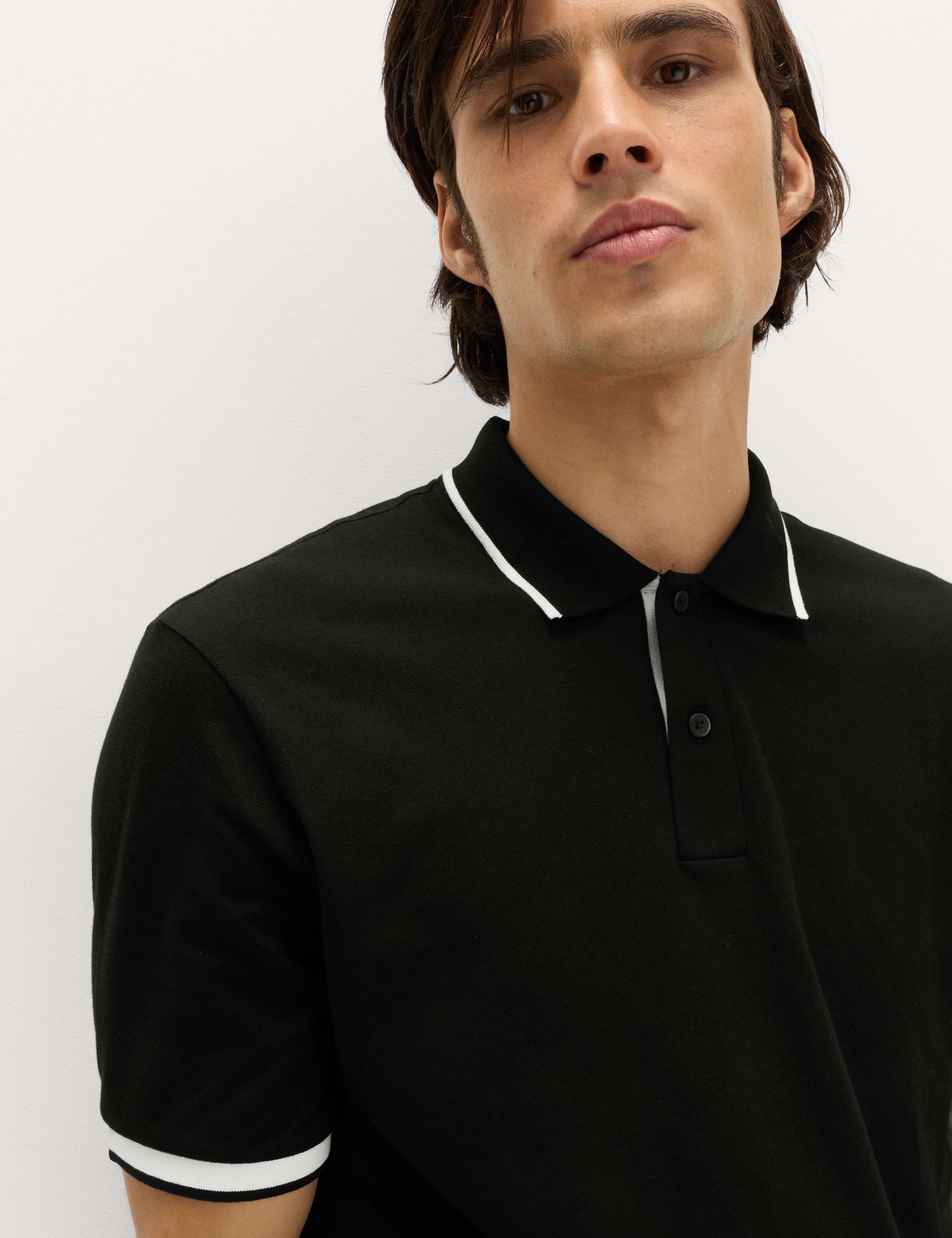 Cotton Rich Pique Club Sports Polo Shirt 3 of 5