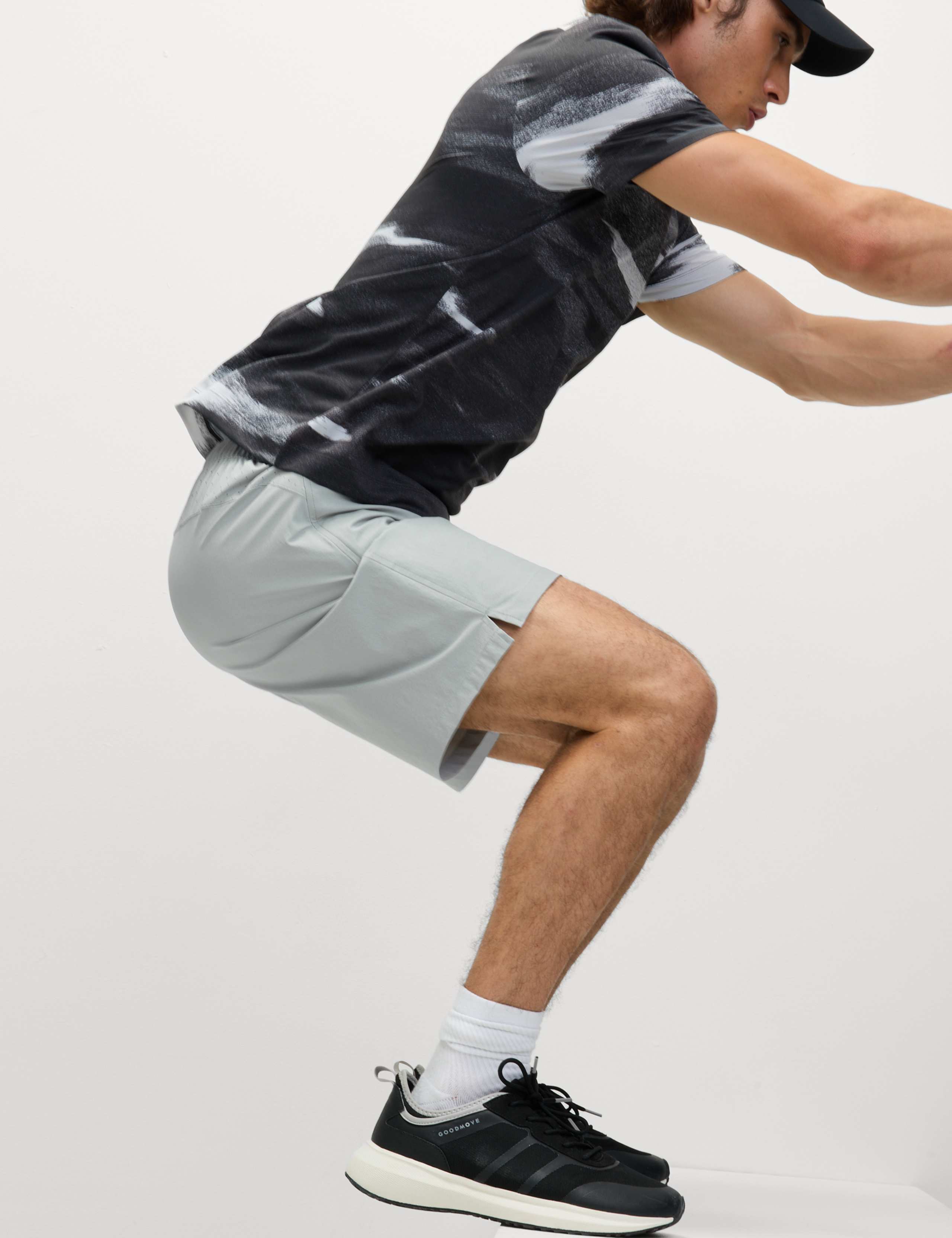 Stretch Nylon Longer Length Sport Shorts 4 of 6